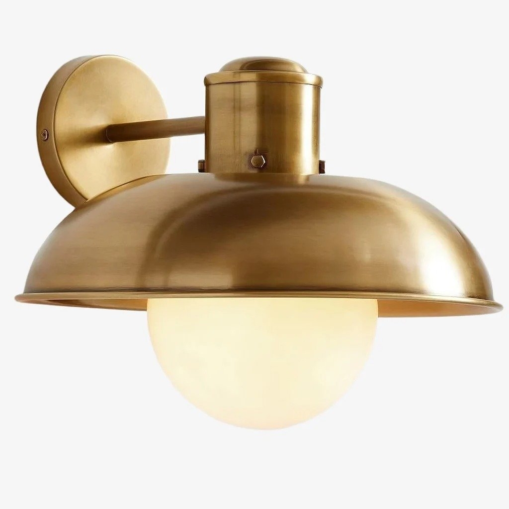 Cordax Industrial Modern Wall Lamp - Soft Opal Glass Glow for Hallway or Bedroom T751