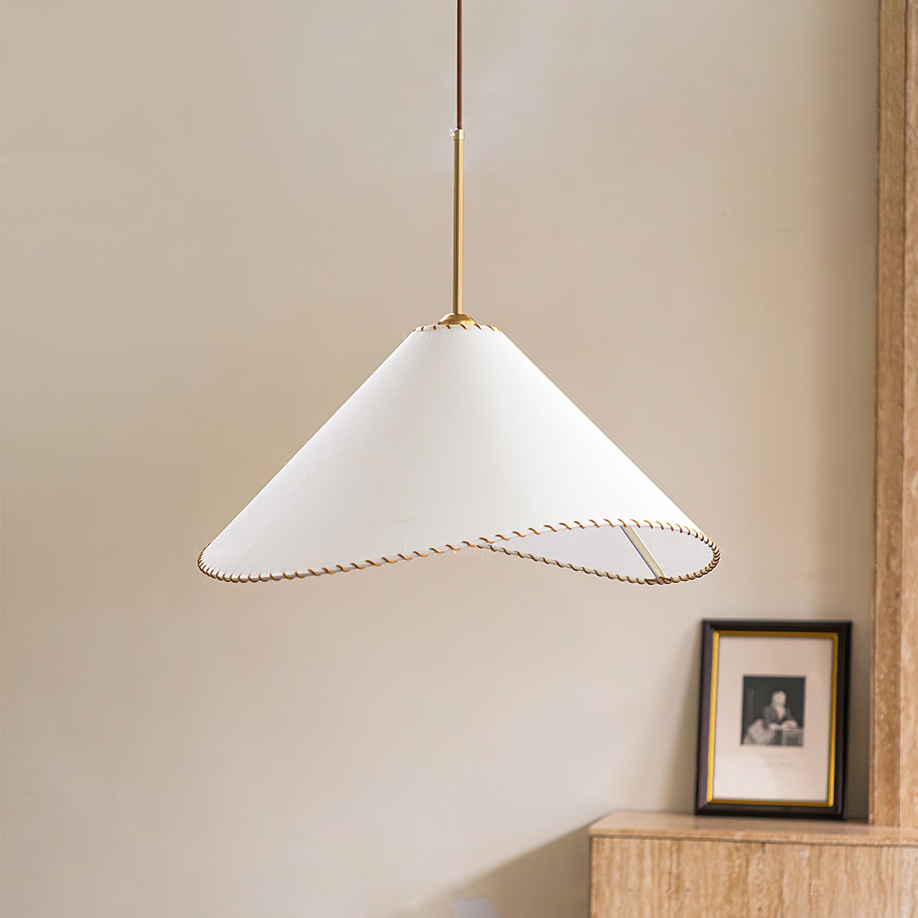 Twisted Shade Fabric Pendant Lamp M490