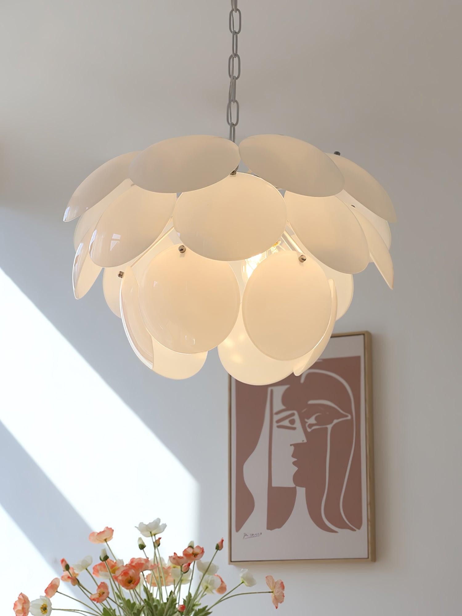 Luxury Fashion Luminous Petal Glass Chandelier M538