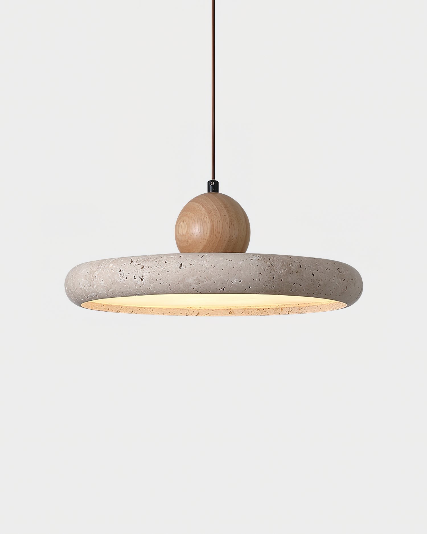 Natural Stone Disc Pendant Light  -  Wooden for Island Ambient Lighting M139