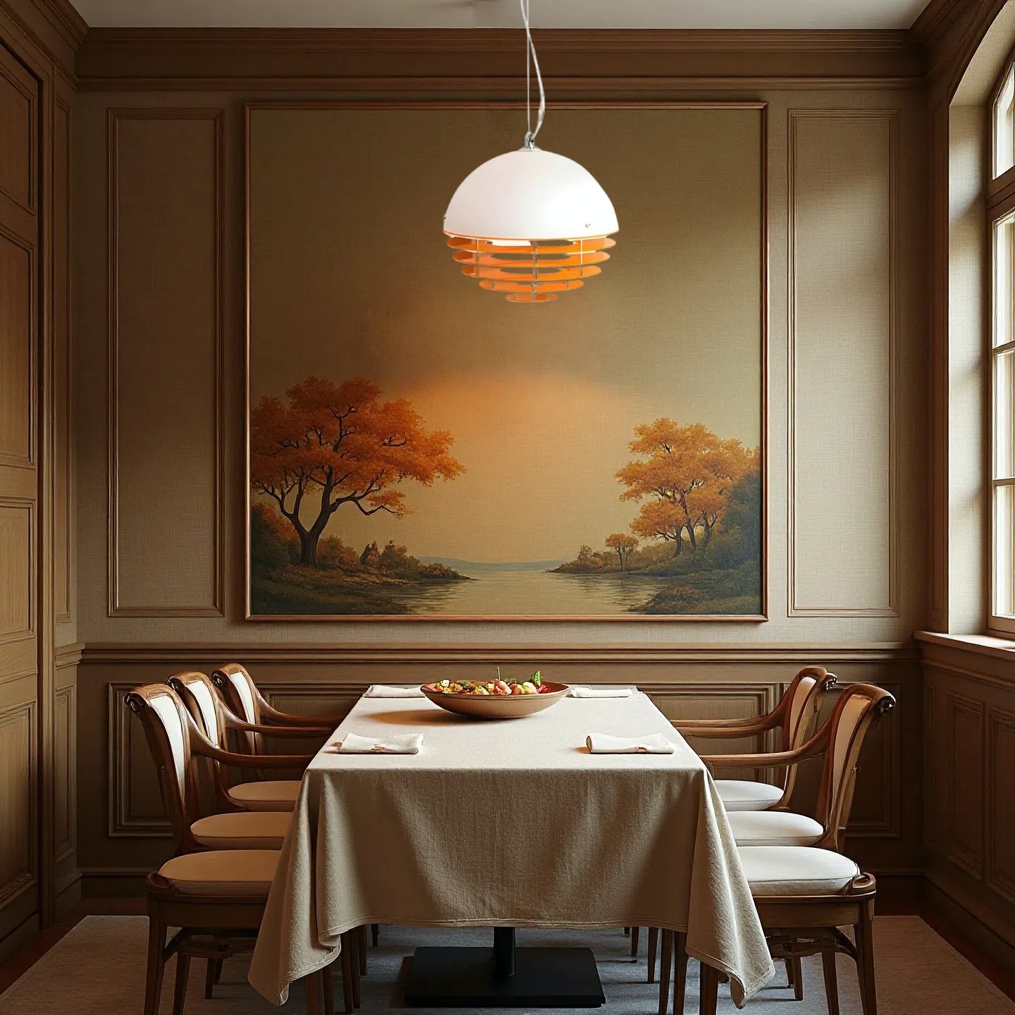 Bauhaus Sunset Pendant Lamp - Warm Ambient Lighting for Living Room S213