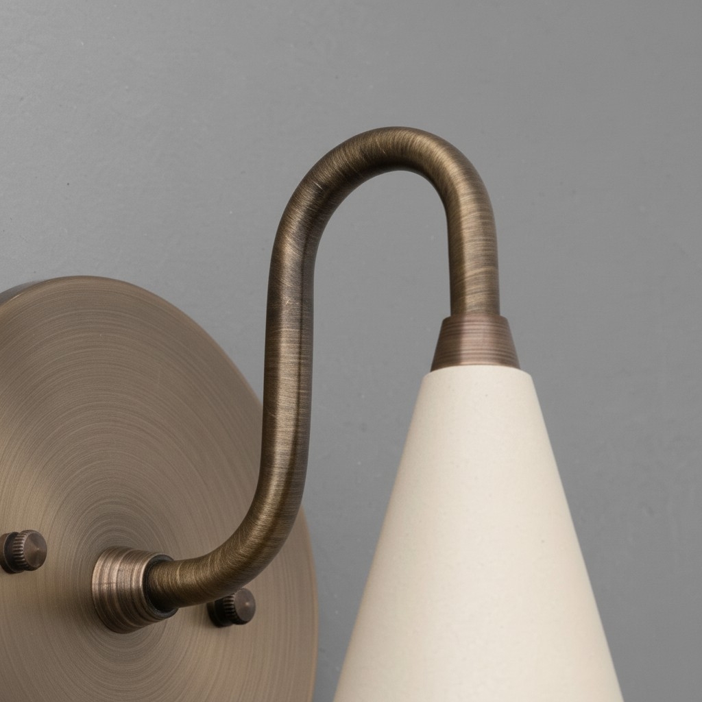 Curva Elegant Taper Shade Wall Sconce - Contemporary Accent for Living Room T780