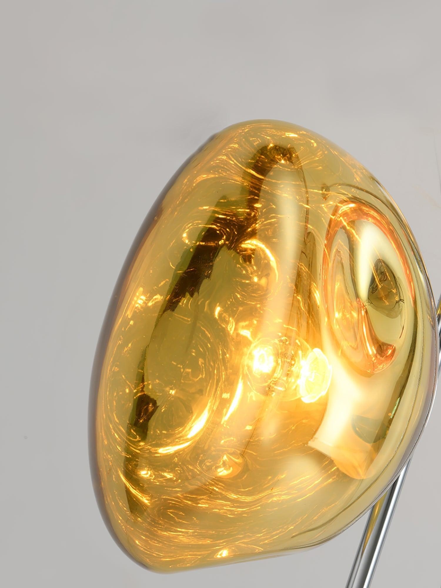 Tricolor Art Textured Glass Floor Lamp M313