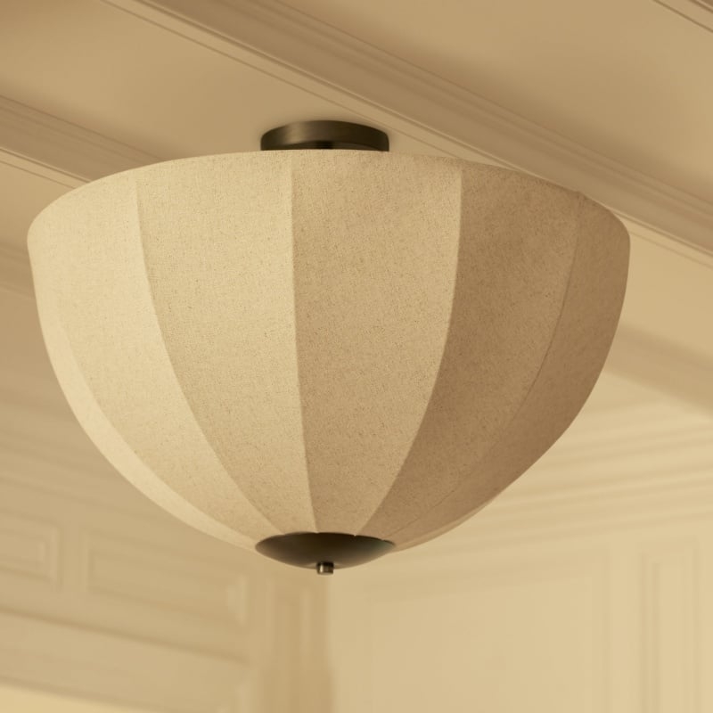 Lumarys Pendant Light - Botanical Inspired Linen Shade for Living Room T658