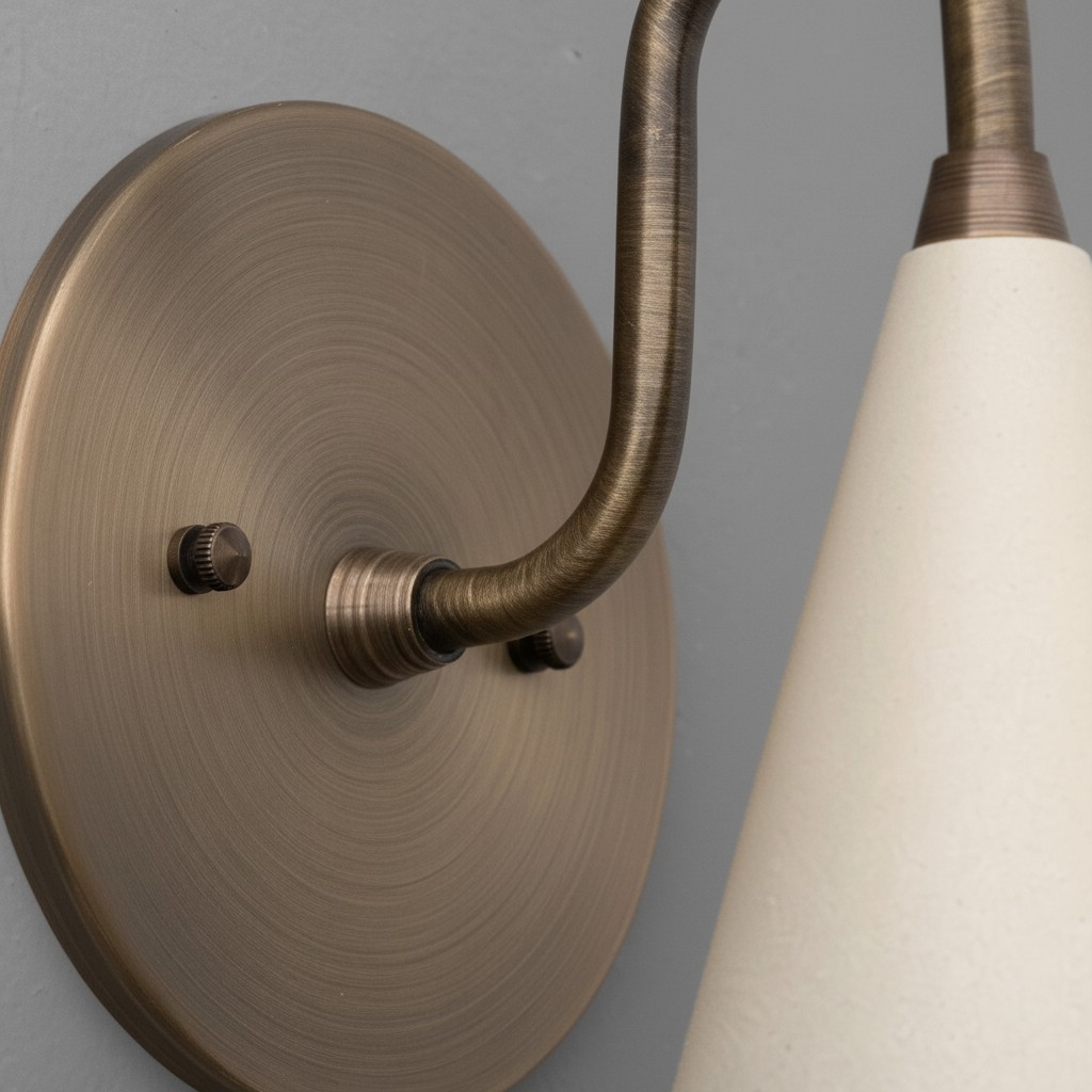 Curva Elegant Taper Shade Wall Sconce - Contemporary Accent for Living Room T780