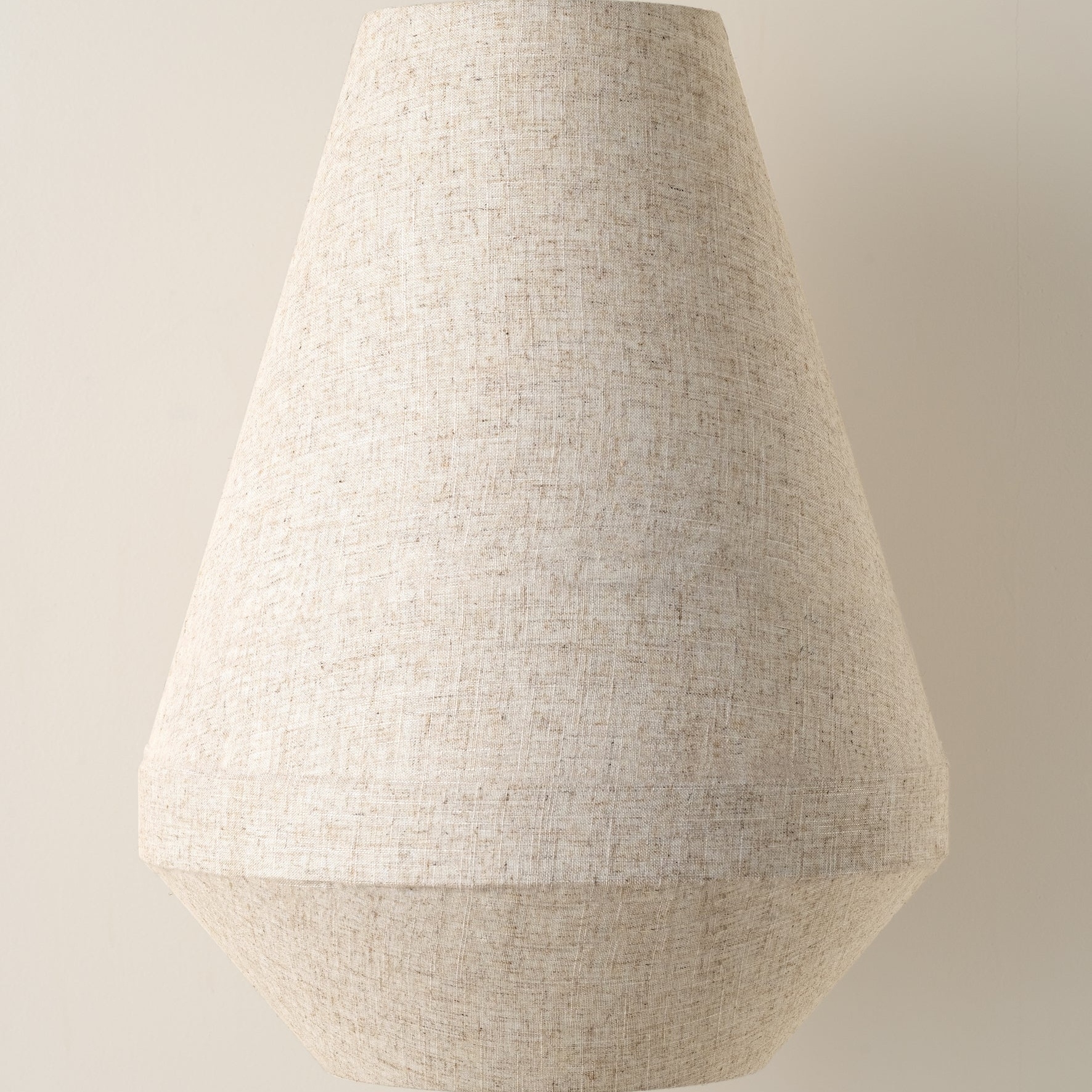 Zalen Floor Lamp - Layered Linen Pendant Design Aged Brass-Metal Lamp for Living Room T732