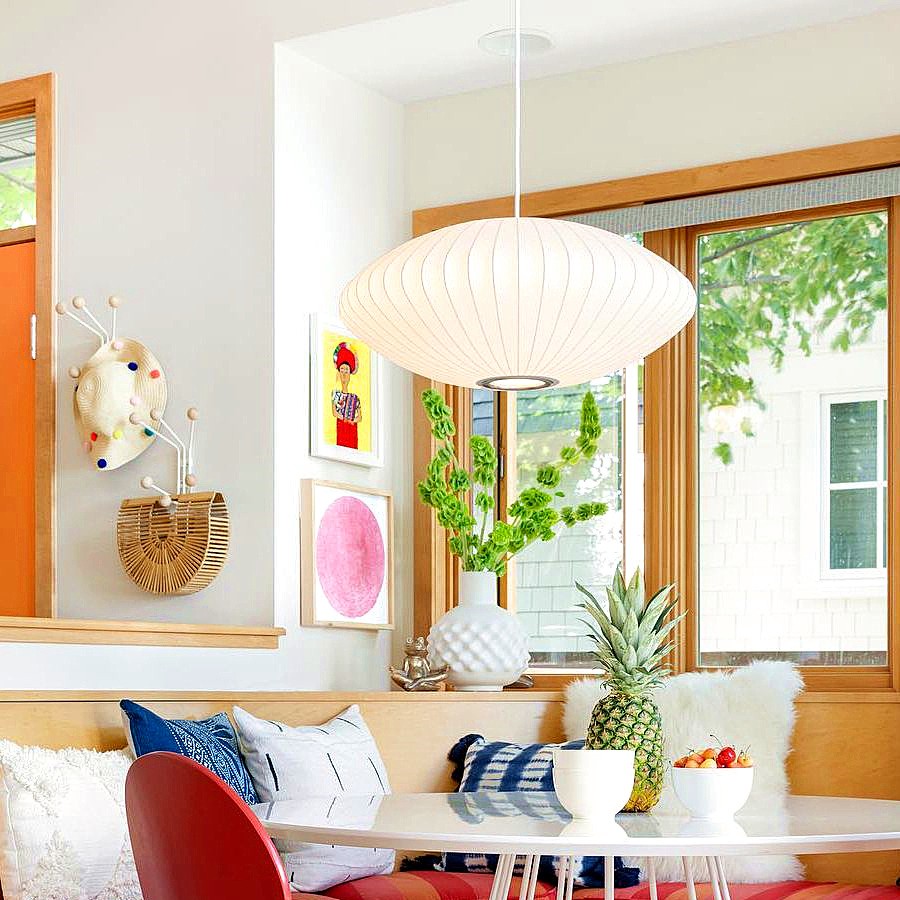 Saucer Bubble Pendant Lamp - Elegant Silk Design for Modern Interiors