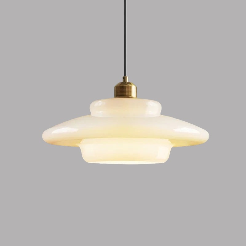 Multi Tier Art Glass Pendant Light - Mid-Century Style for Kitchen Island S93
