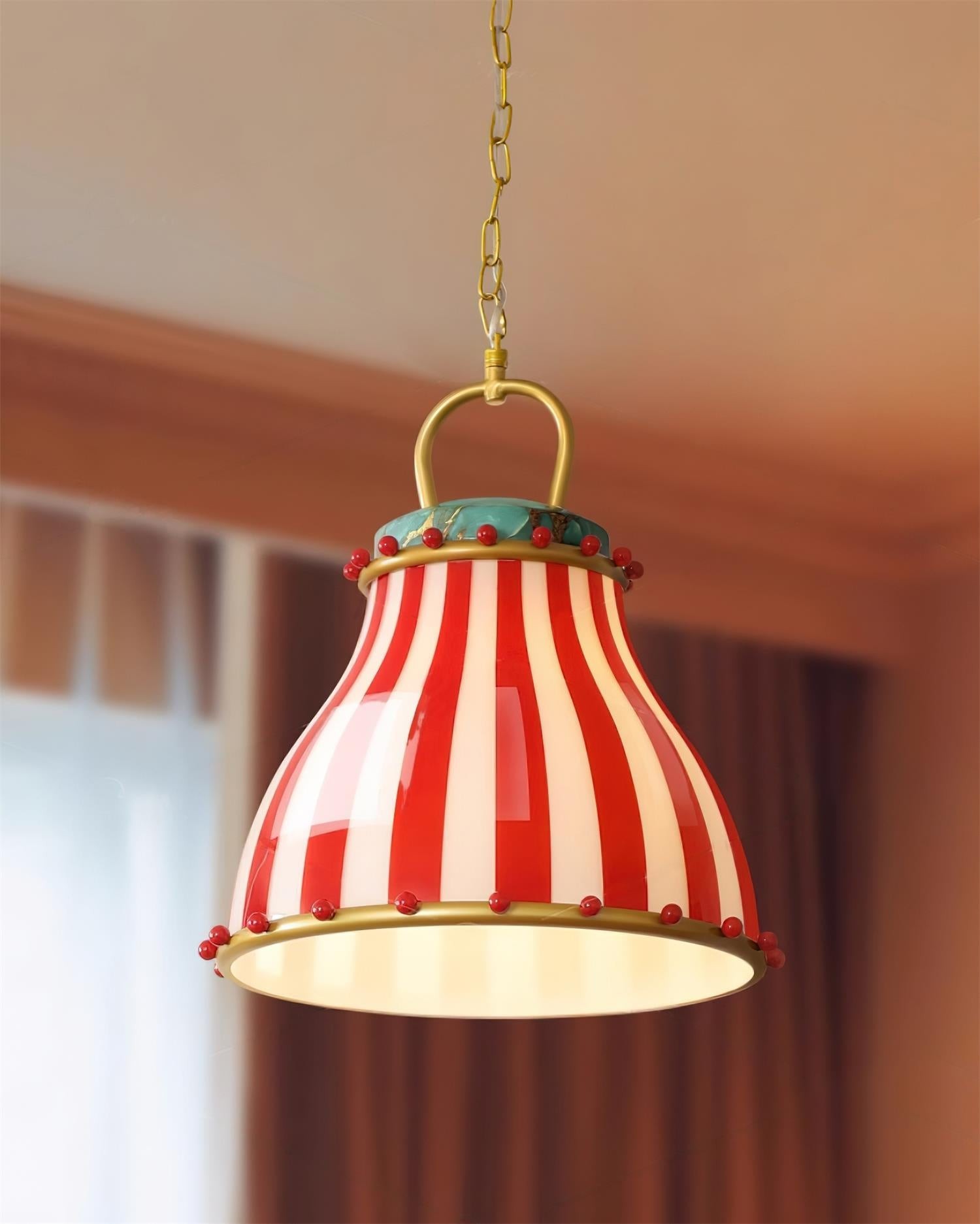 Festilo Circus Striped Glass Pendant for Dining & Living Spaces M66