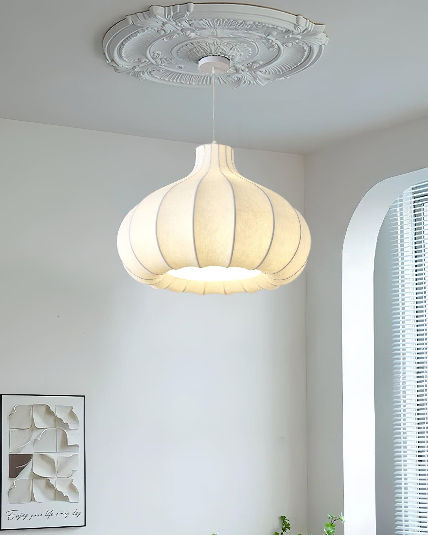 Onion Bubble Silk Pendant Lamp M434