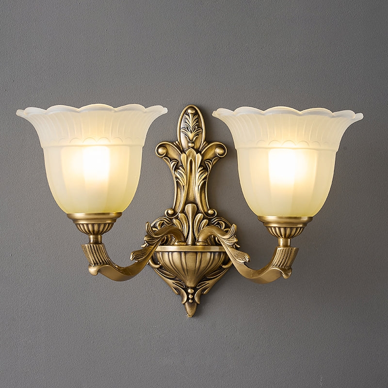Bloom Flower Brass Sconce T1855