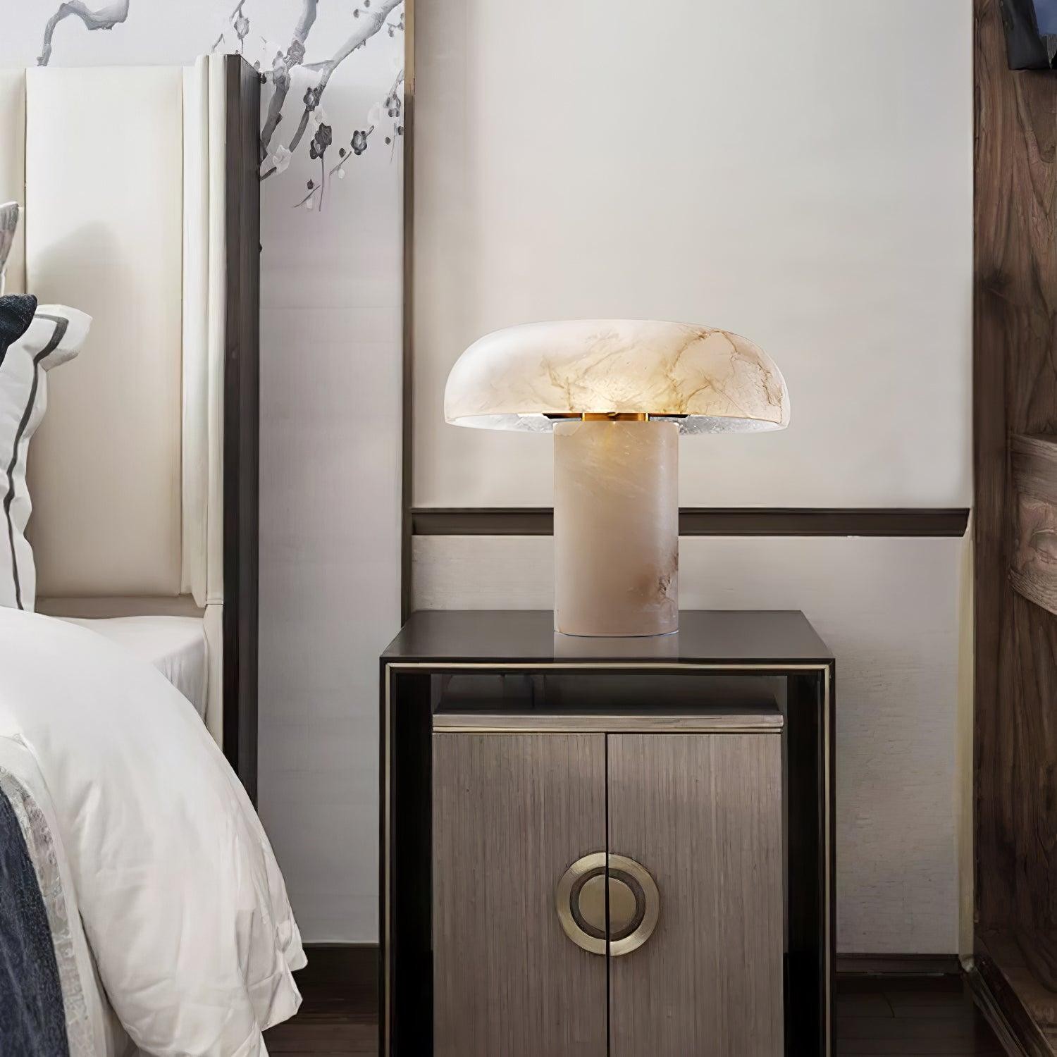 Creative Minimalist Luxury Alabaster Table Lamp For Bedroom M344