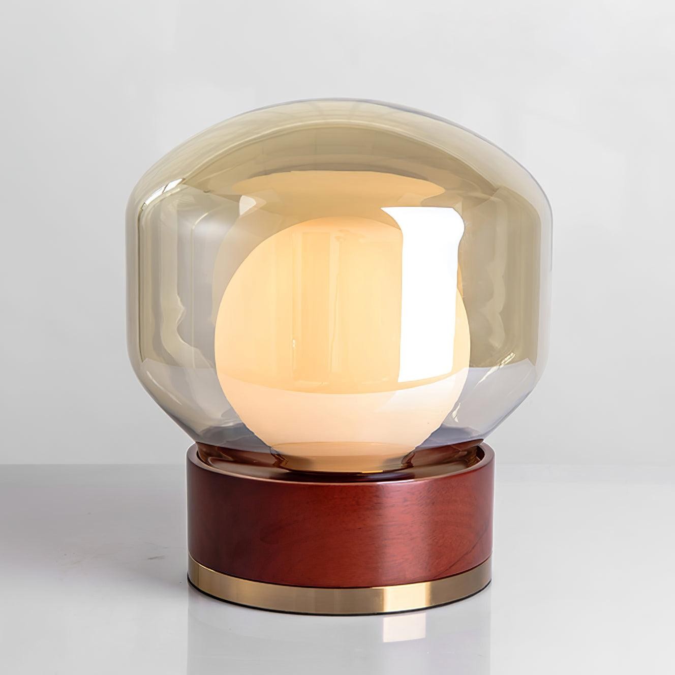Simple Creative Wood Orb Table Lamp M423