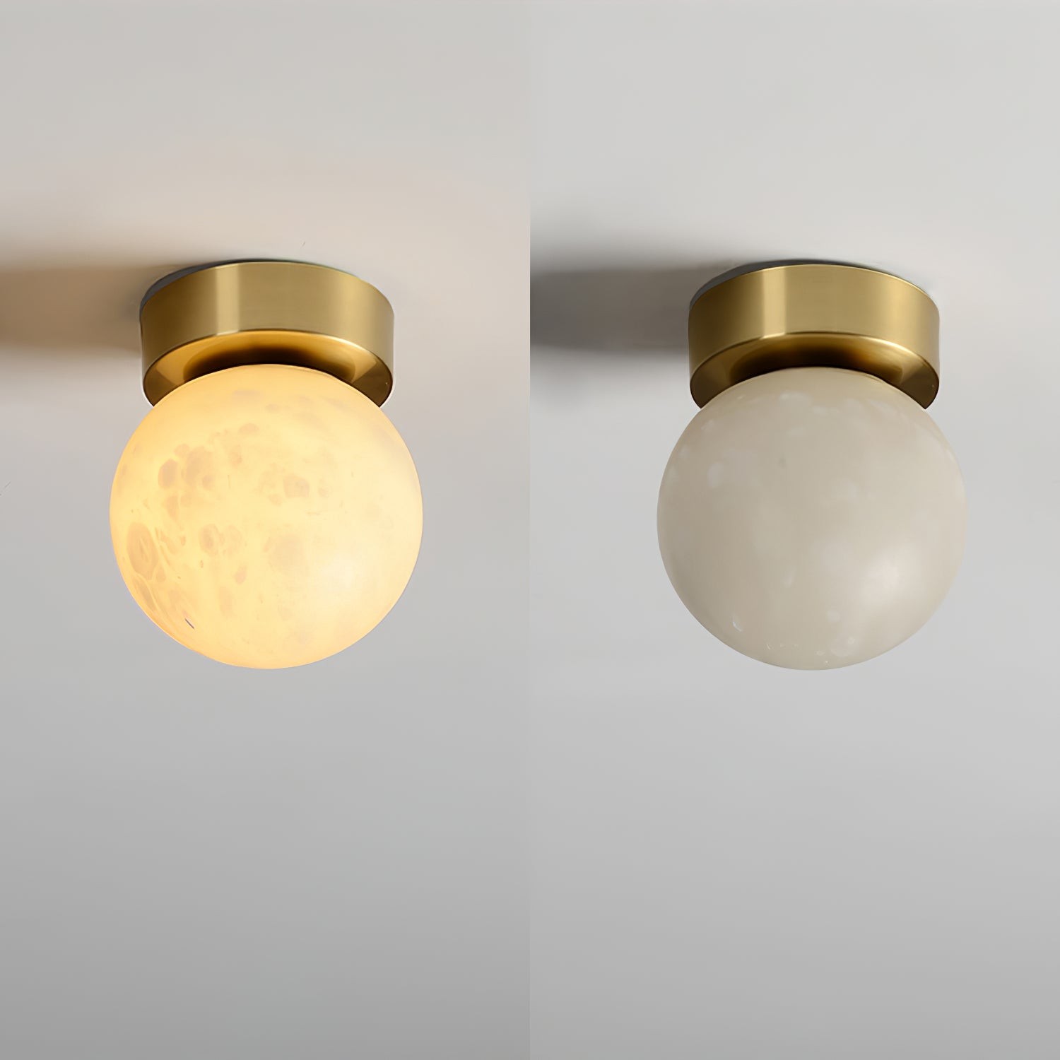 Moon Alabaster Ceiling Lamp M435