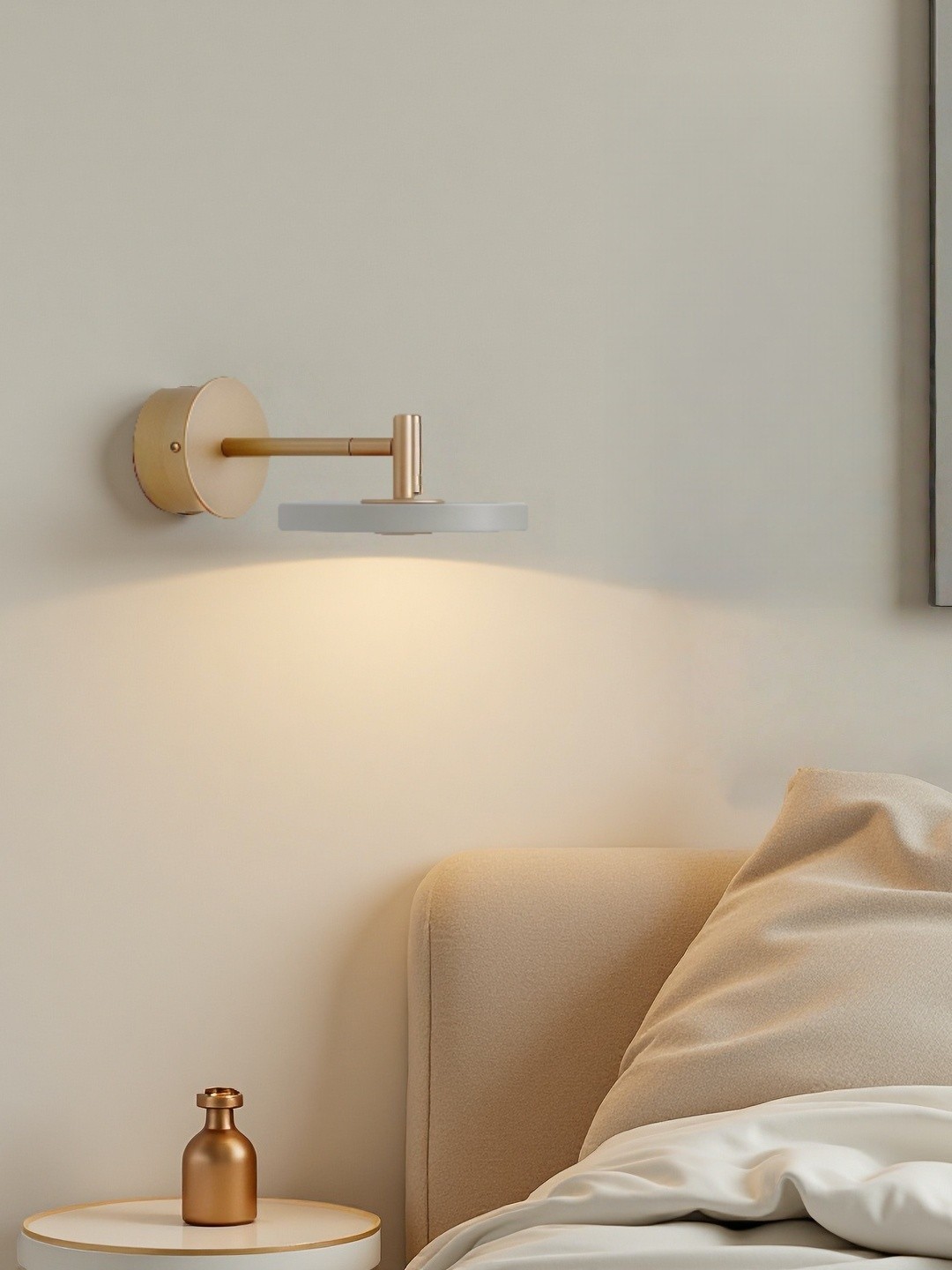 Scandinavian Monochrome Metal Wall-Lamp – Lighting for Bedroom Decor G101