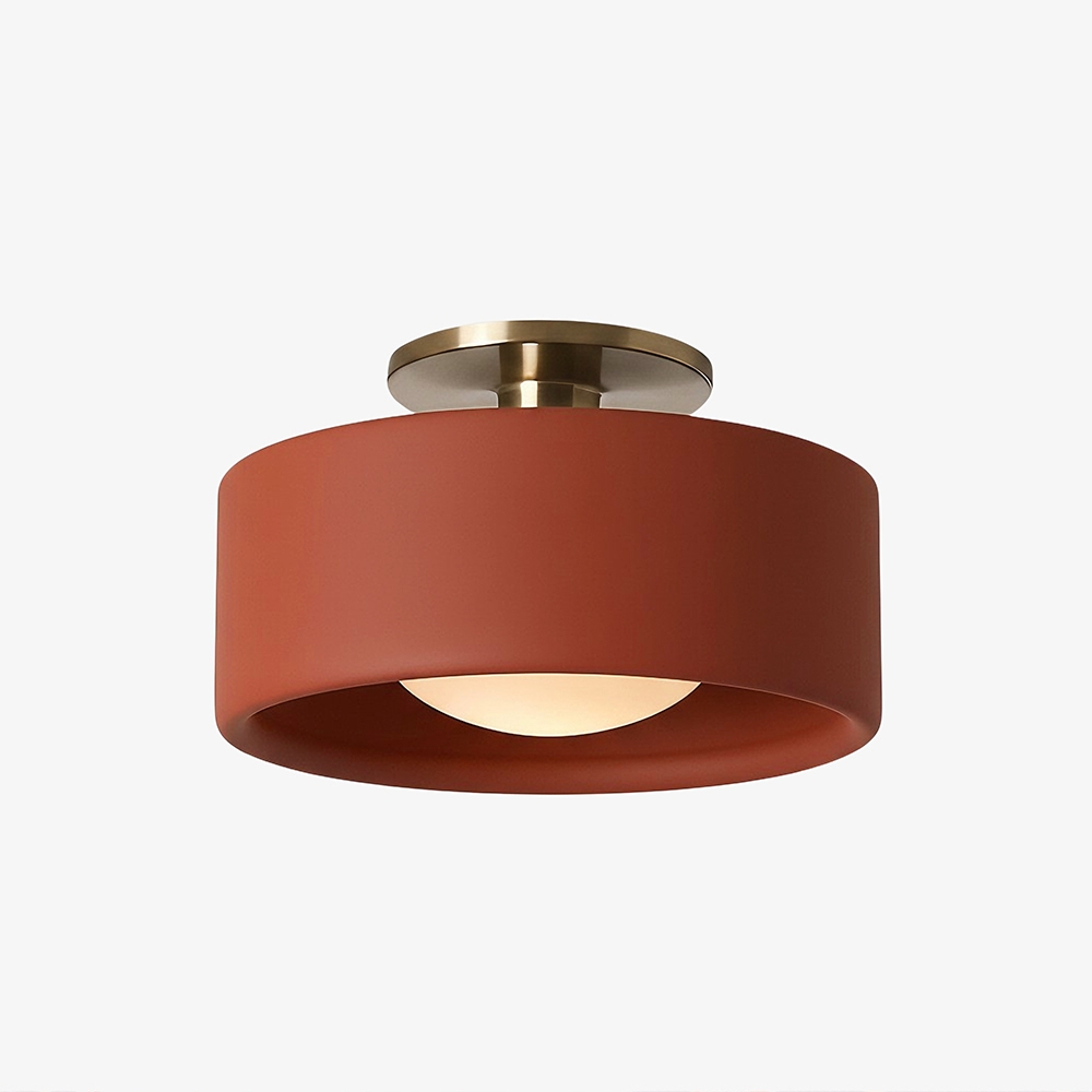 Cerova Elegant Round Porcelain Flush Mount Ceiling Light G86