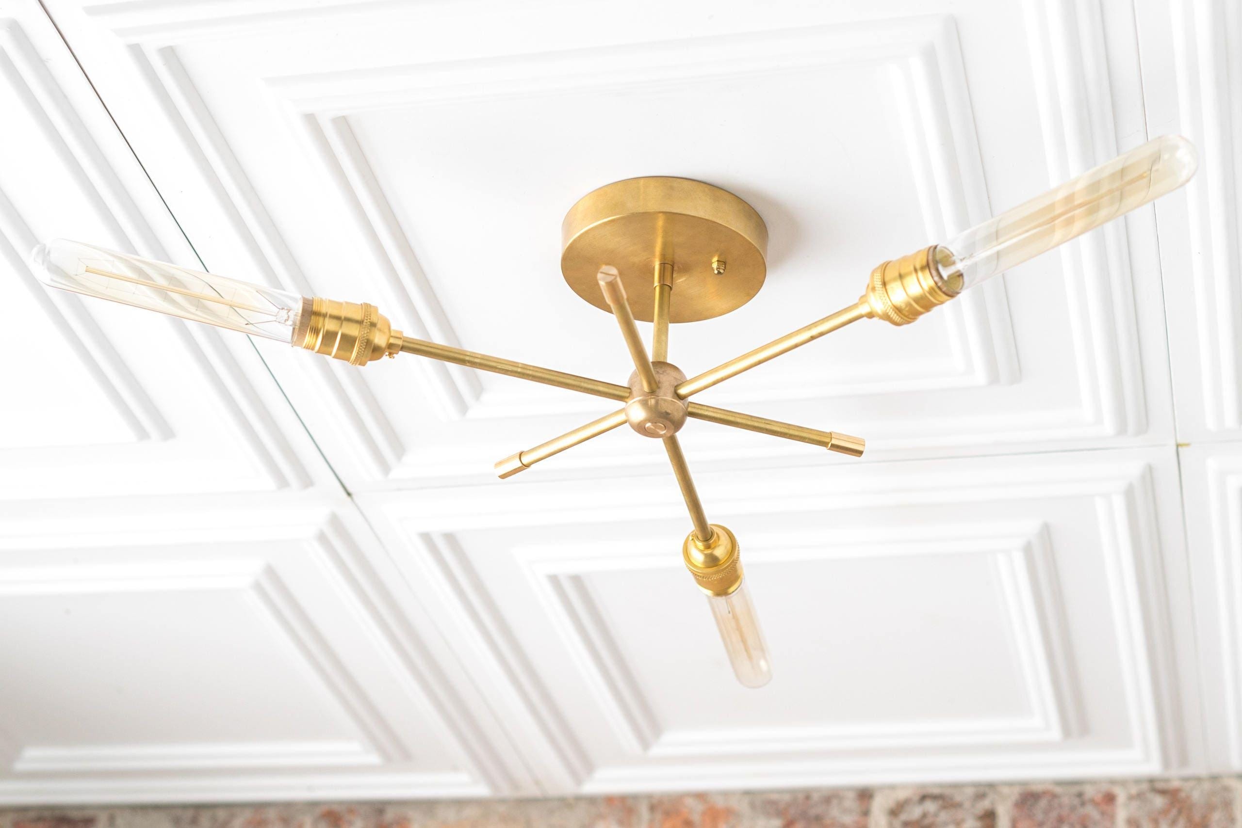 Mobilux Line Industrial Chandelier - Modern Ceiling Light Fixture for Home T331