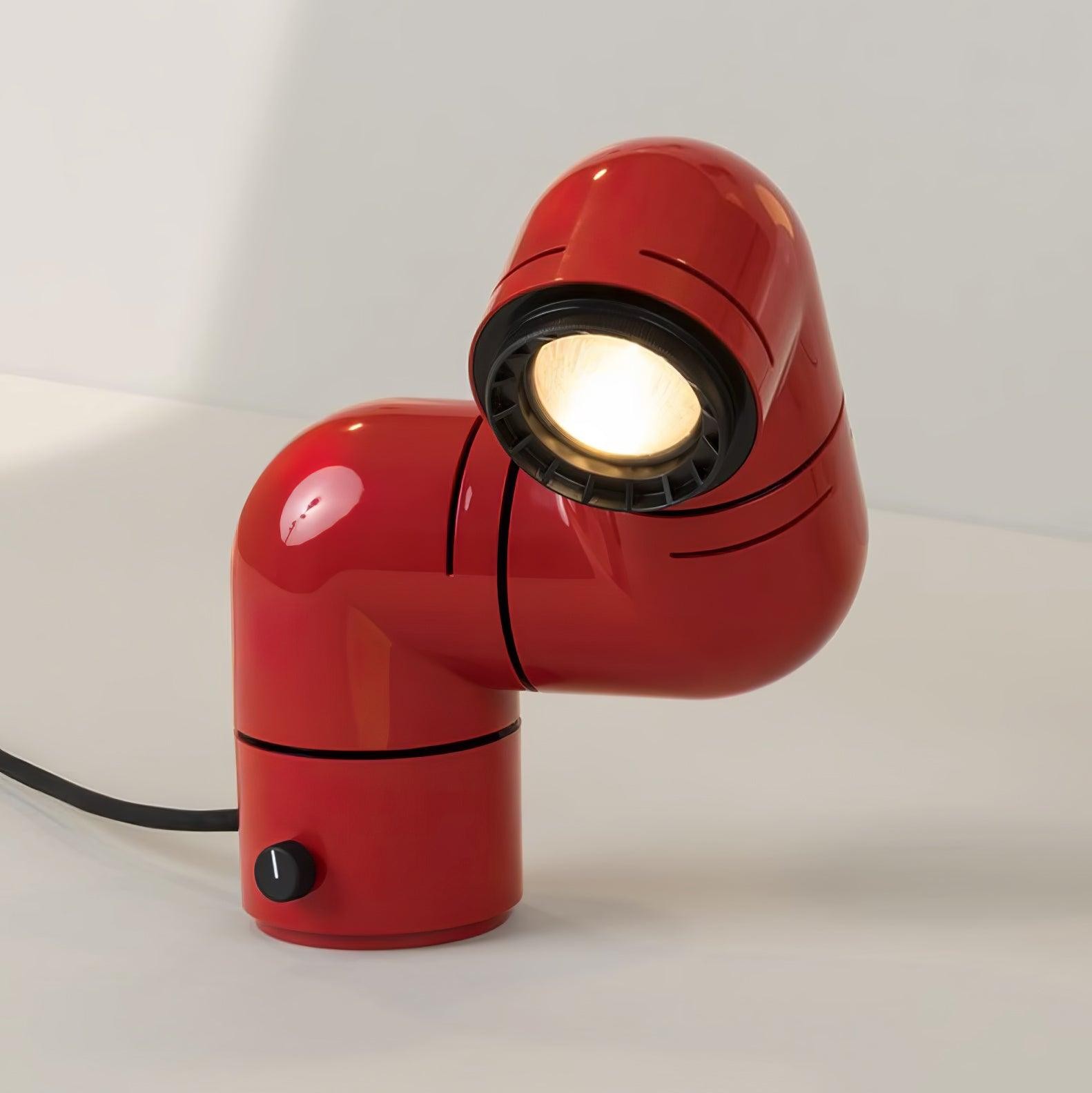 Red Tubular Table Lamp Suitable For Bedroom M504