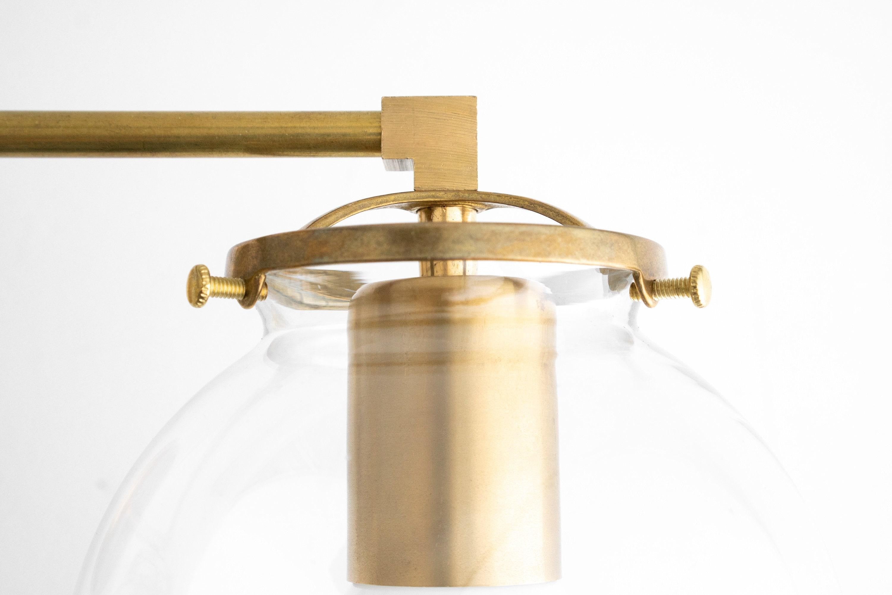 Glorica Glass 3 Shade Globe Vanity Light - Soft Bathroom Light Fixture T329