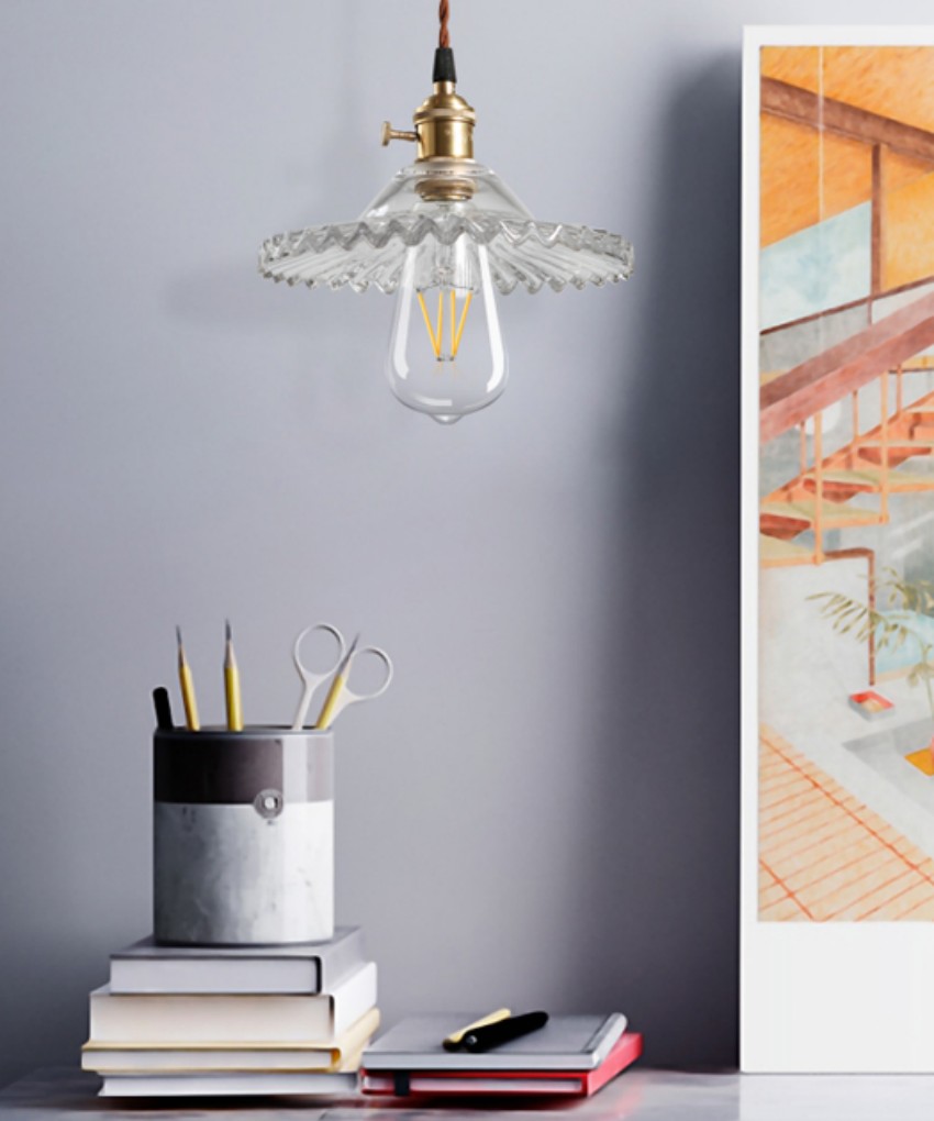 Exotic Vintage Glass Pendant Light