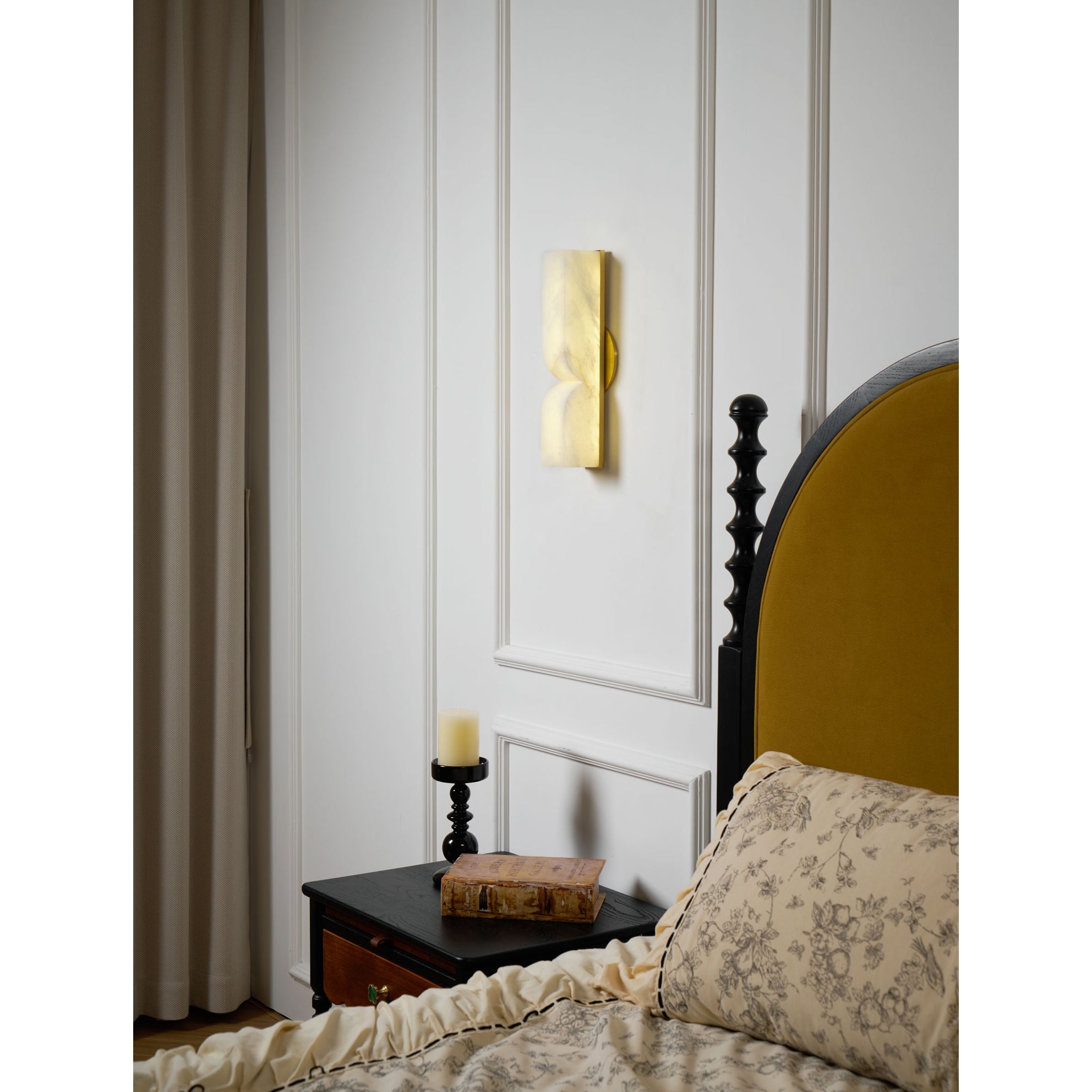 Rectangular Alabaster Wall Lamp T1863