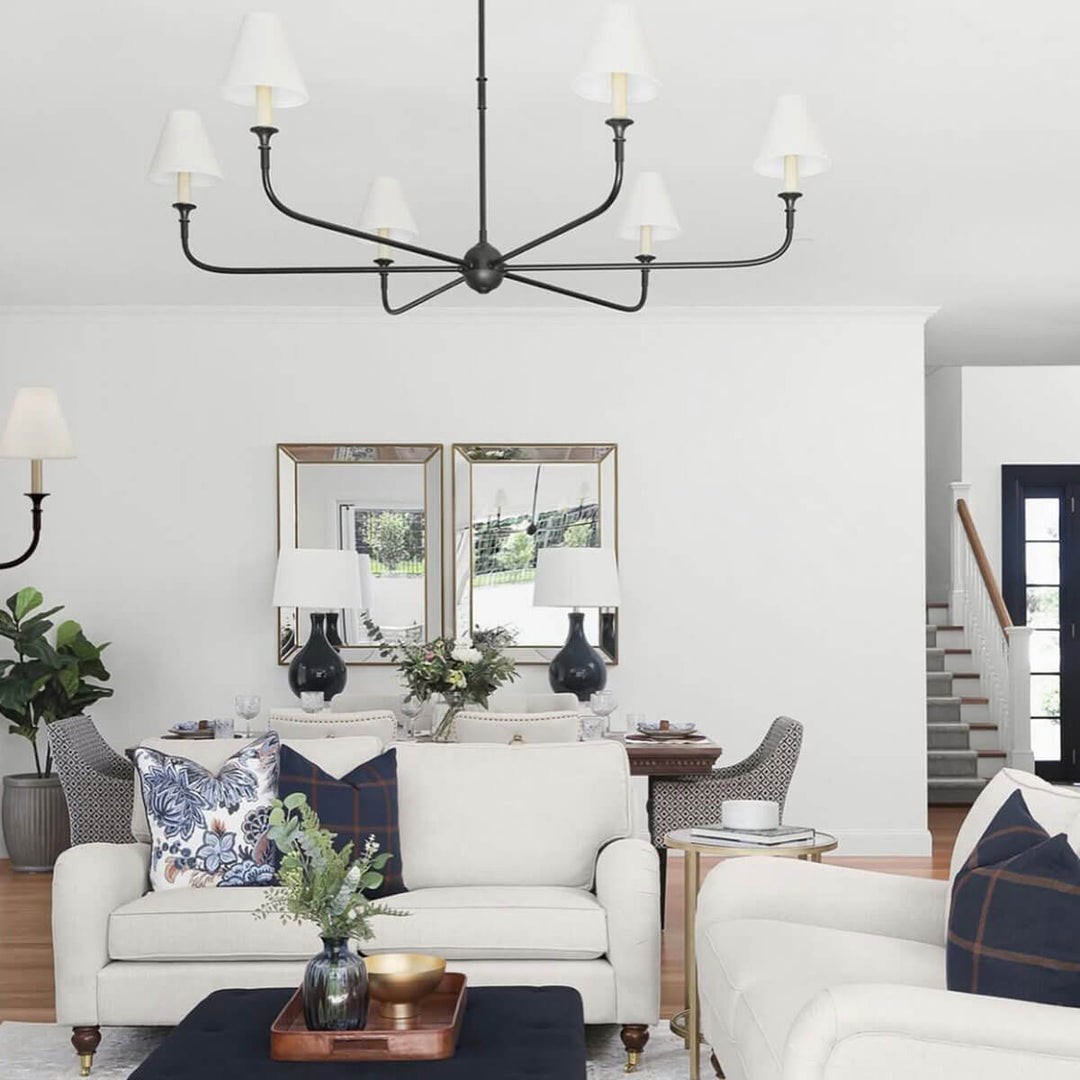 Piaf Geometric Metal Chandelier – Industrial Style for Dining Room T198