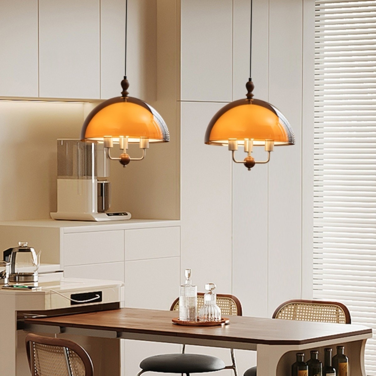 French Medieval Style Sunset Afterglow Acrylic Pendant Light S254