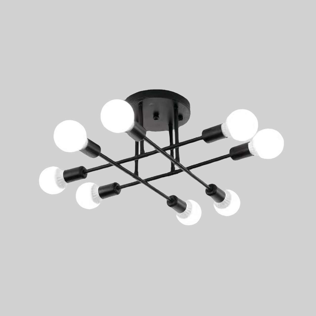 Nordic Semi Flush Mount Sputnik Ceiling Lamp S126
