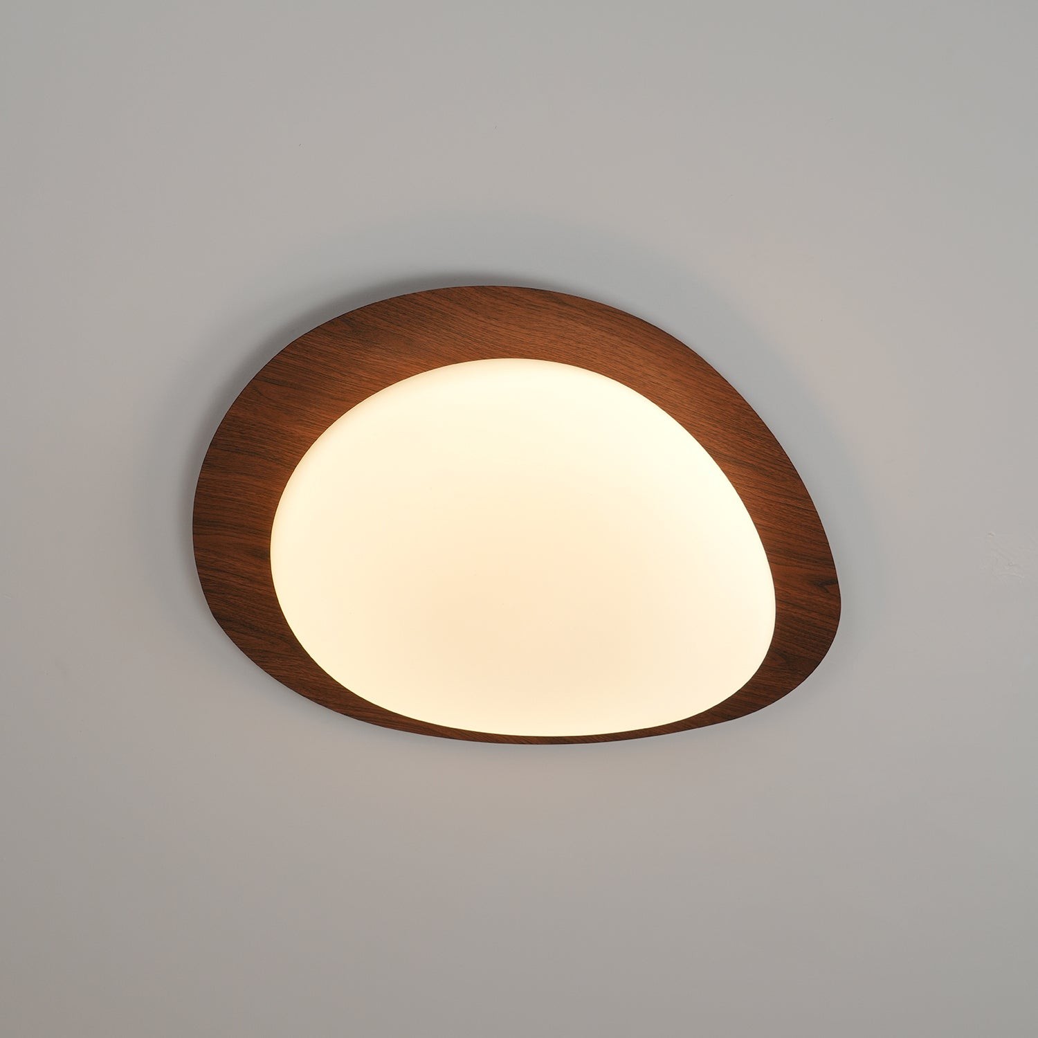 Pebble Walnut Ceiling Light M335