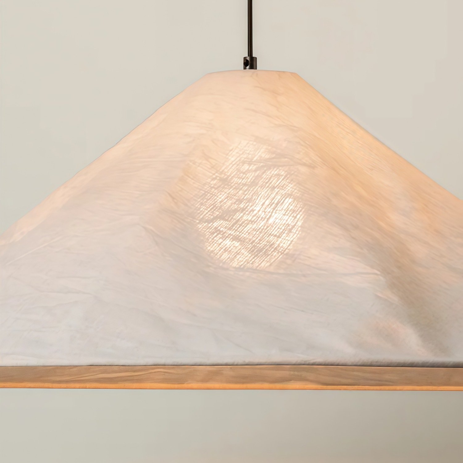 Zalen Textured Linen Pendant Lamp - Neutral Lighting for Living Room T649