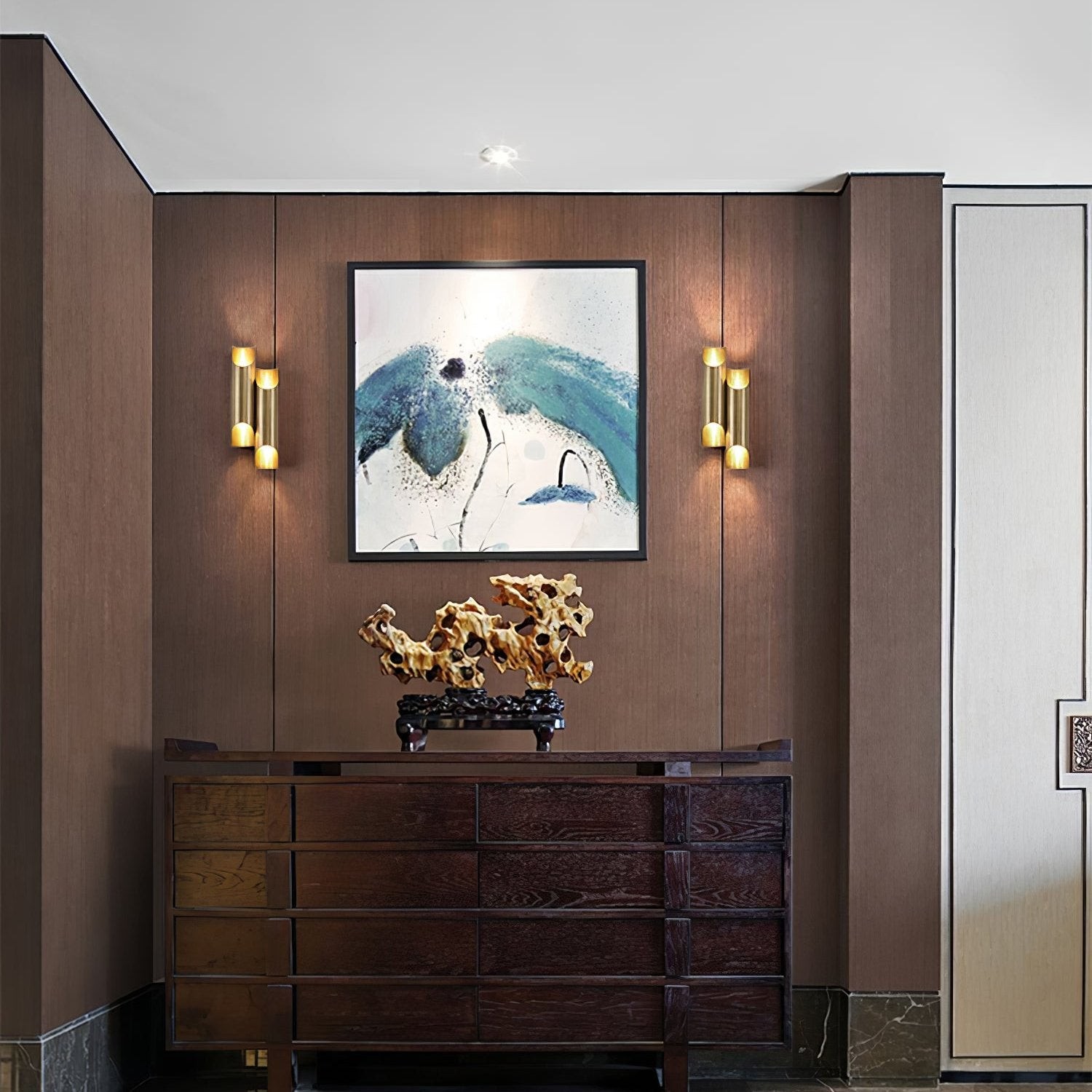 Brass Double Tube Wall Lamp M568