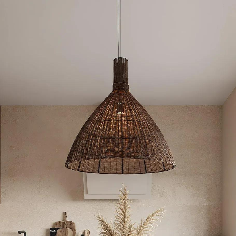 The Rattan Essence of the Islands Pendant Light T2050