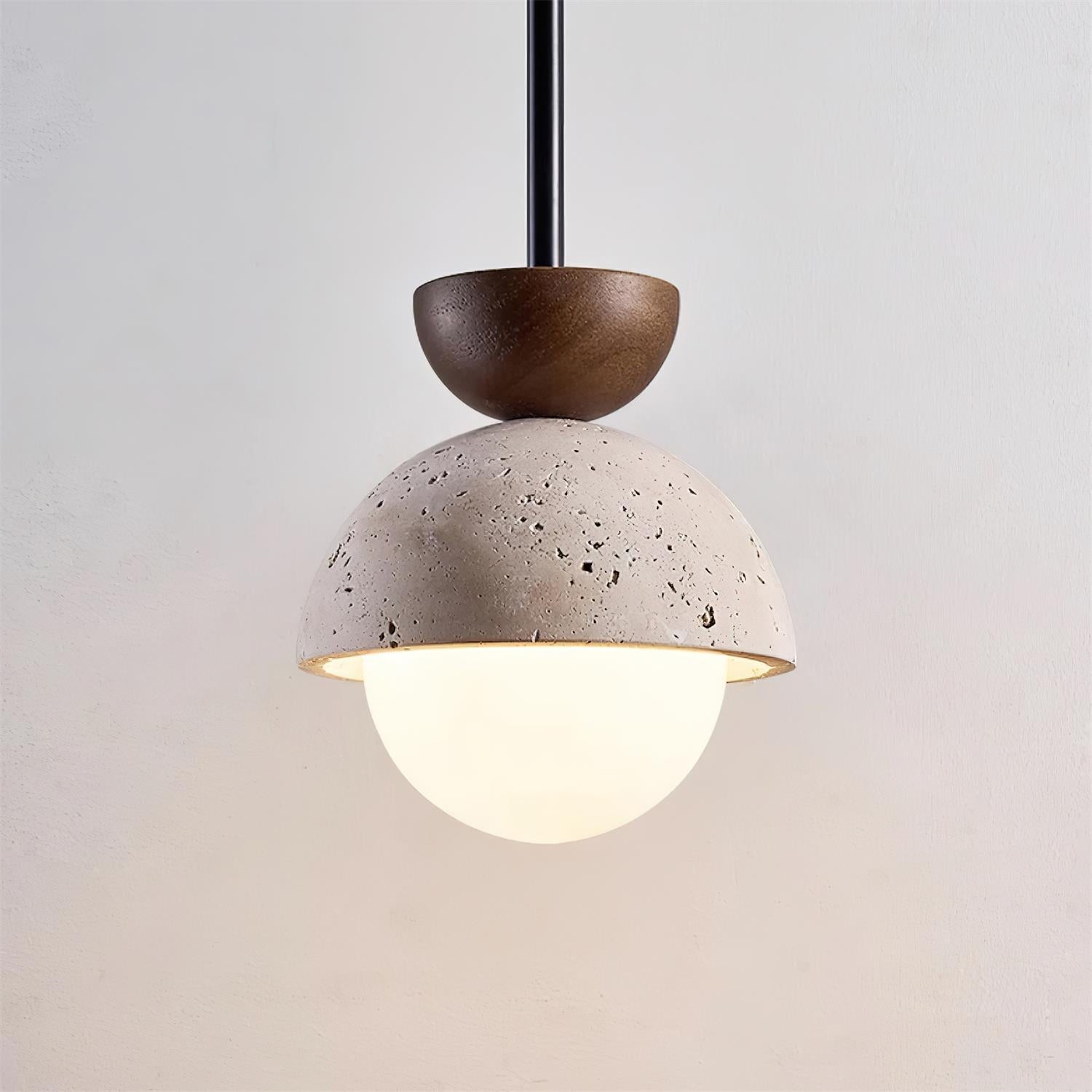 Natural Stone Spherical Pendant Light M159
