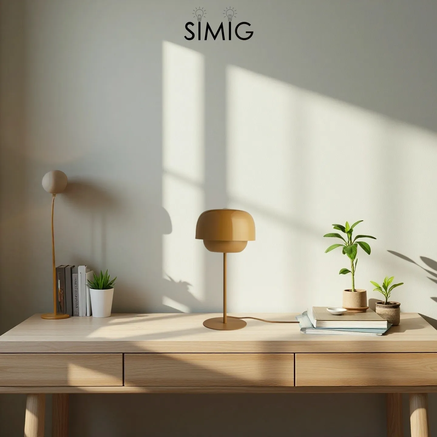 Clinco Minimalist Metal Dome Lamp ‑ Ambient Glow for Side Table S246