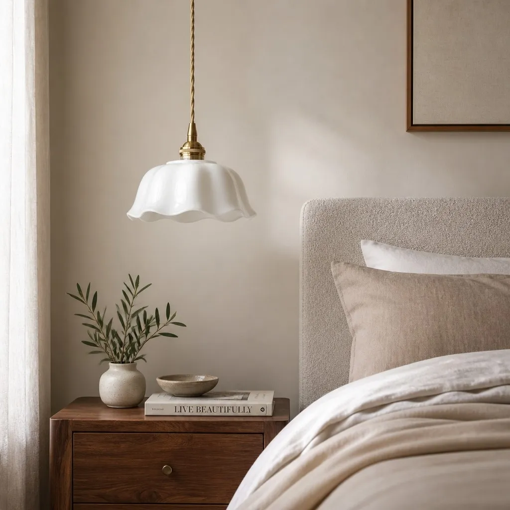 Cienax Mid-Century Flower Ceramic Ceiling and Pendant Light - Suitable for Kitchen and Living Room T2247