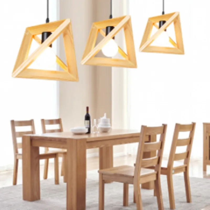 SIMIG Geometric Woody Pendant Lamp