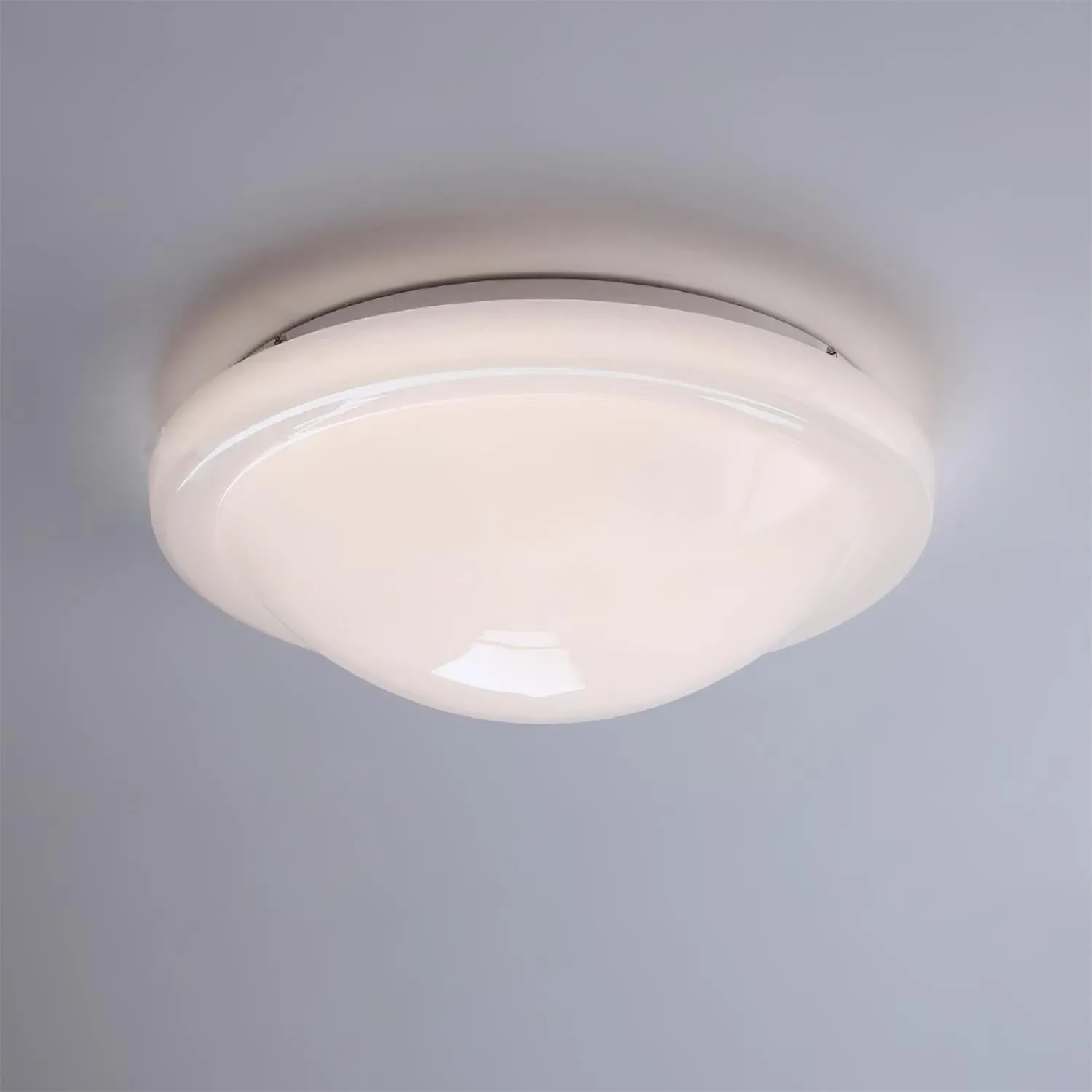 Modern Miminalist White Glass Led Ceiling Lamp M307