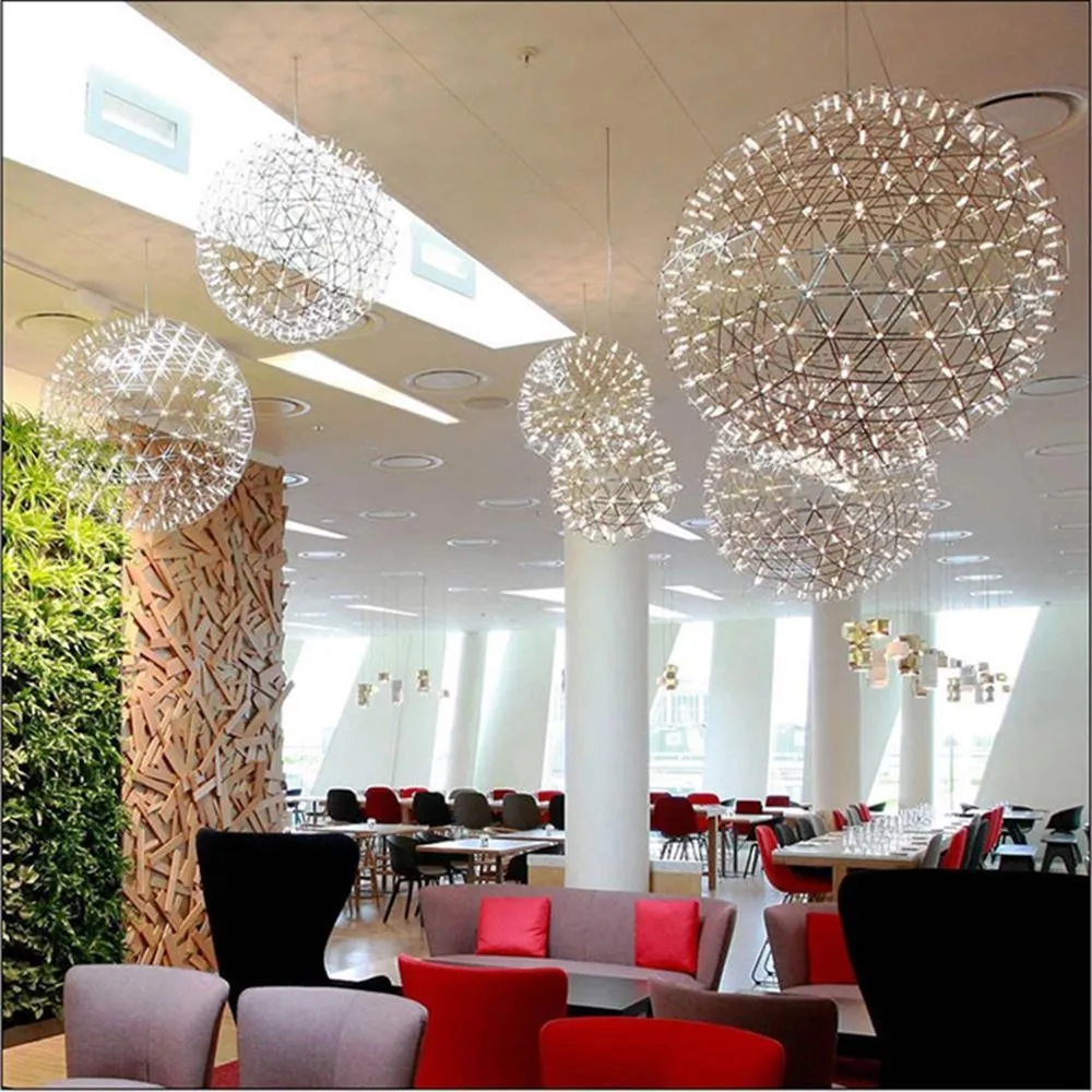 Silver Spark Ball Pendant Light T204