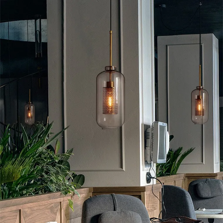 Modern Chiswick Glass Pendant Light Fixtures for Kitchen Dining Room