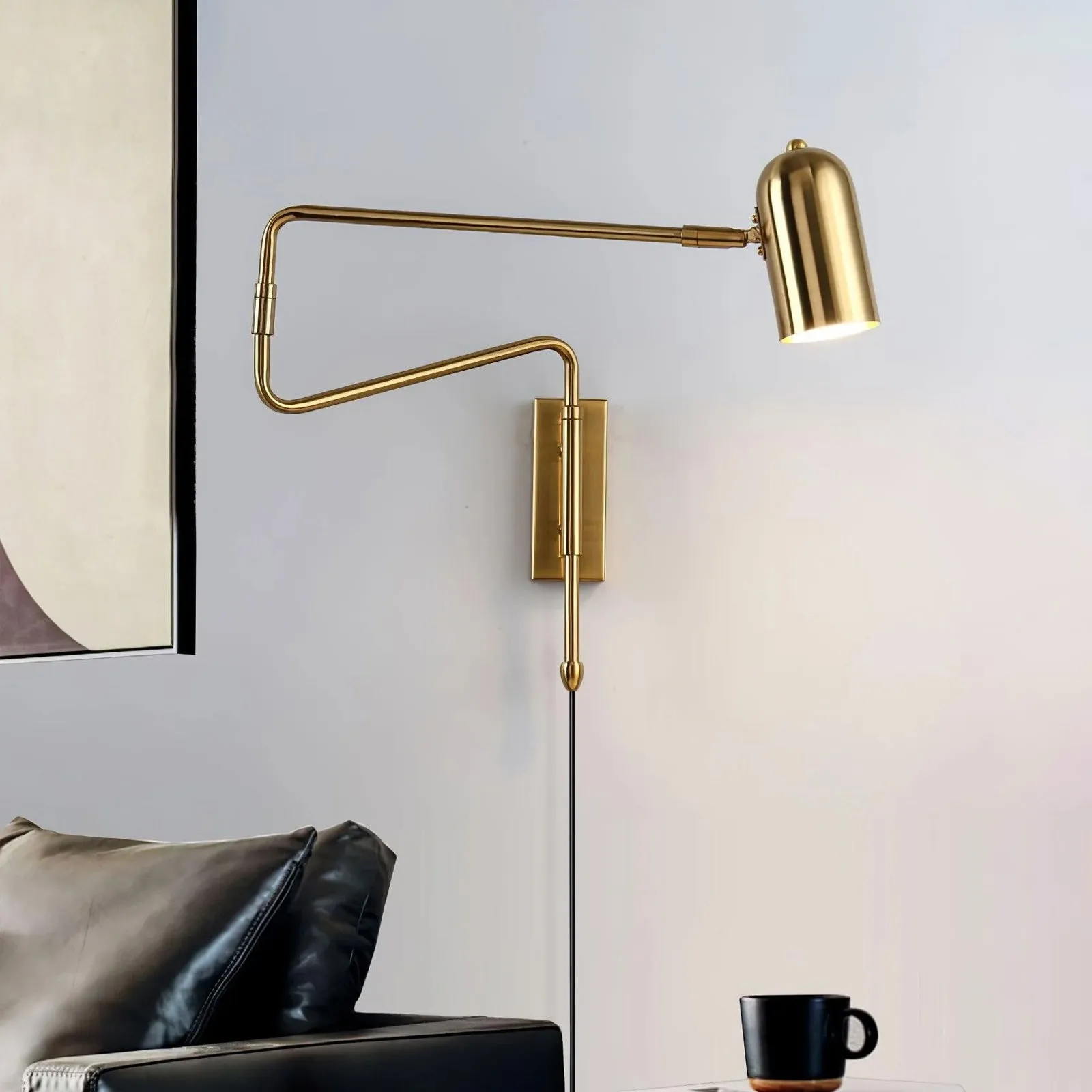 Adjustable Arm Plug In Wall Lamp T1595