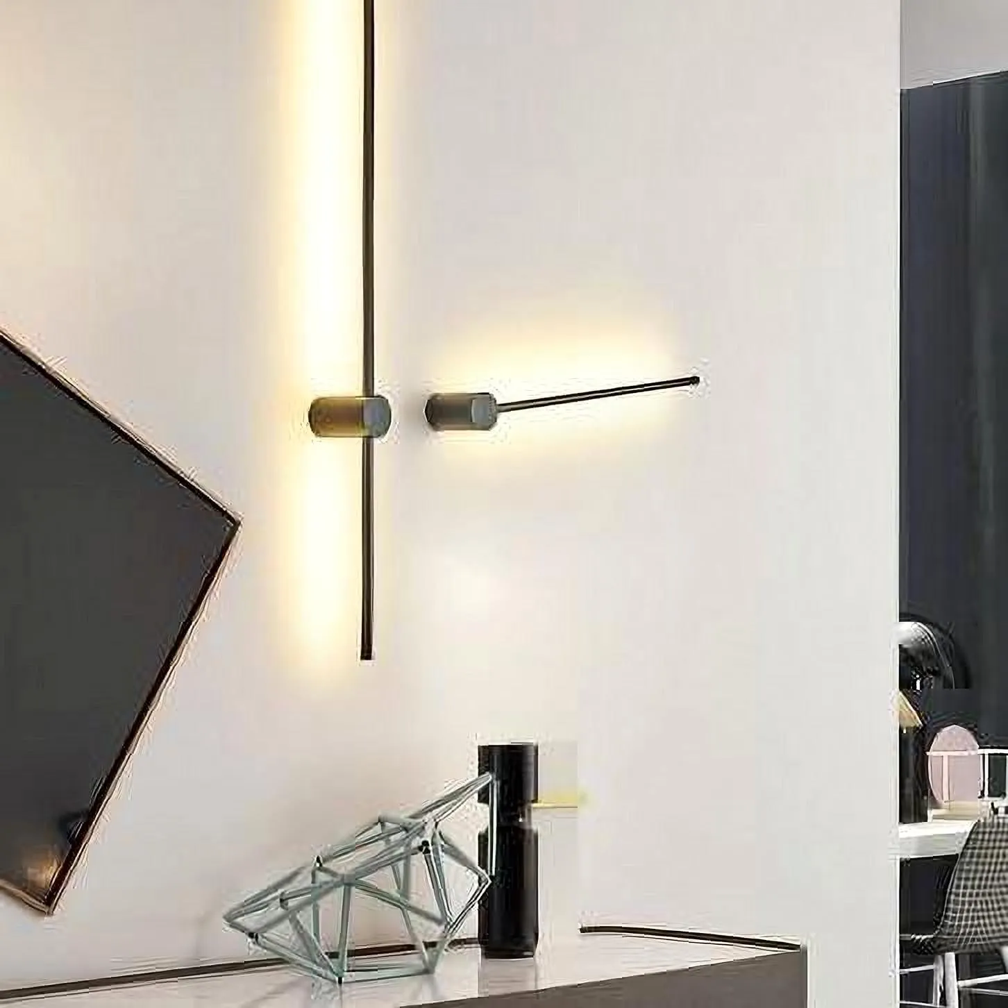 Industrial Modern Black Linear LED Wall Lights S114