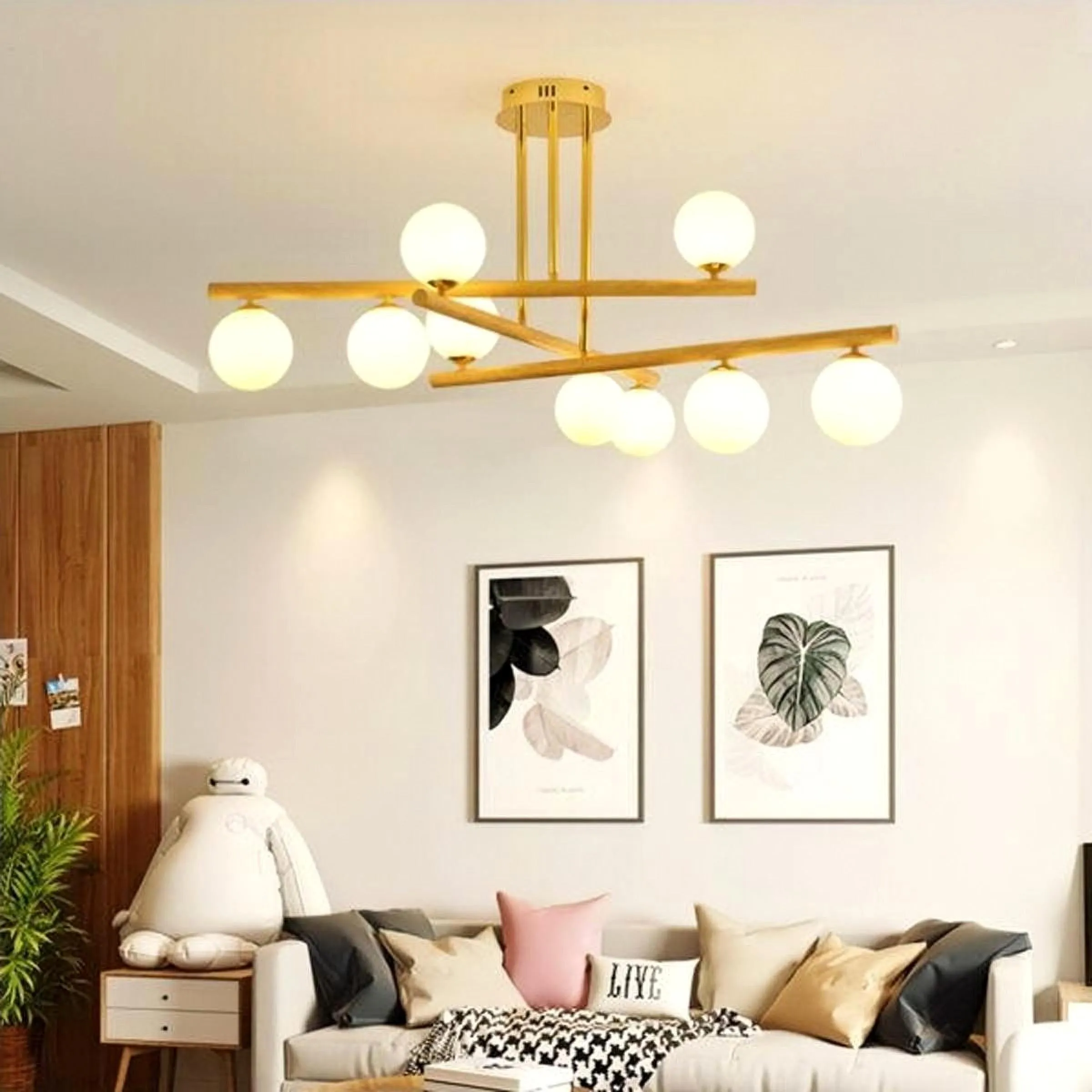 LINE Wooden Molecular Light