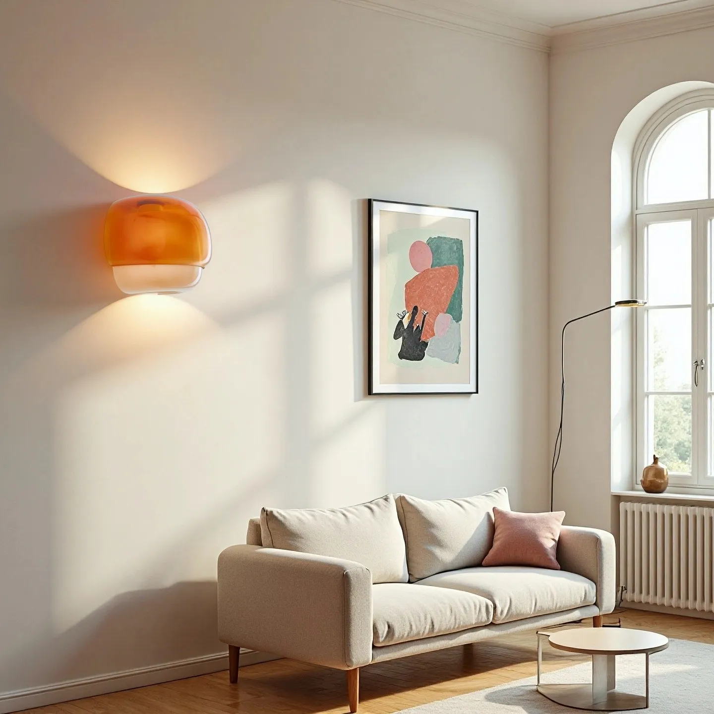 Clinco Layered Glass Wall Sconce for Warm Ambient Lighting S236