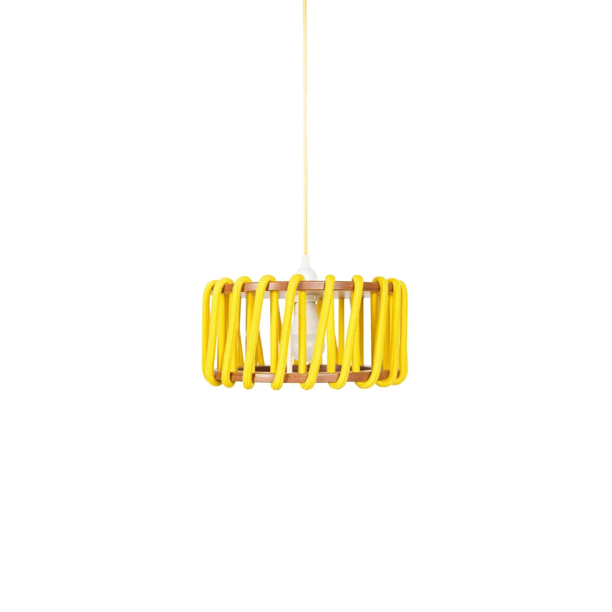 Macaron Rope-wrapped Wooden Pendant Lamp S179