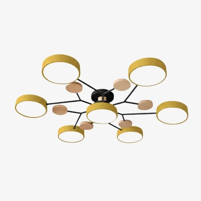 Nordic Branched Disc Metal Ceiling Lamp S117