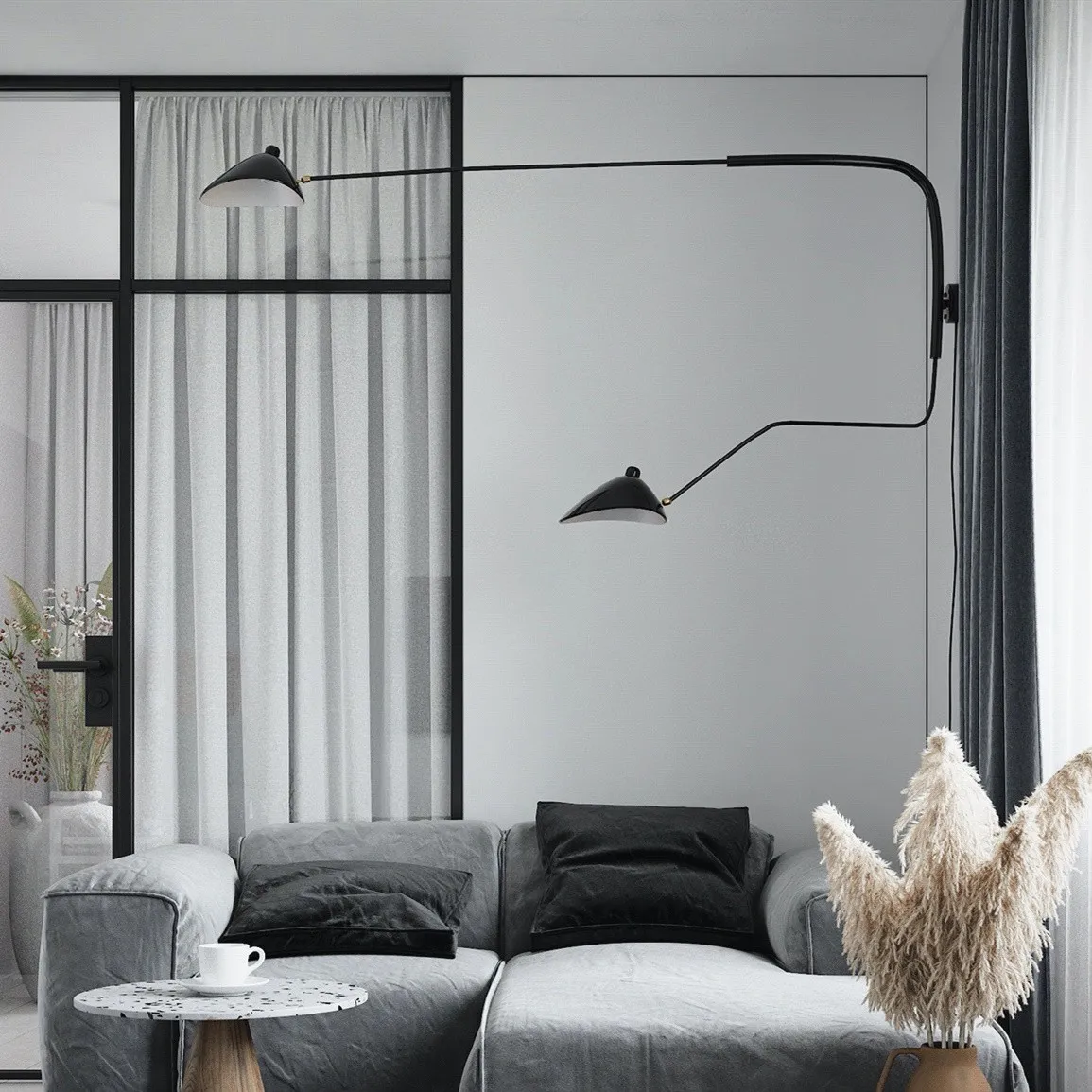 Arclume Modern Wall Light - Modern Adjustable Sconce for Living Room