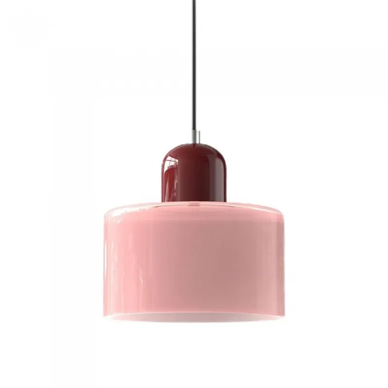 Nordic Morandi Cylinder Glass Pendant Light S66
