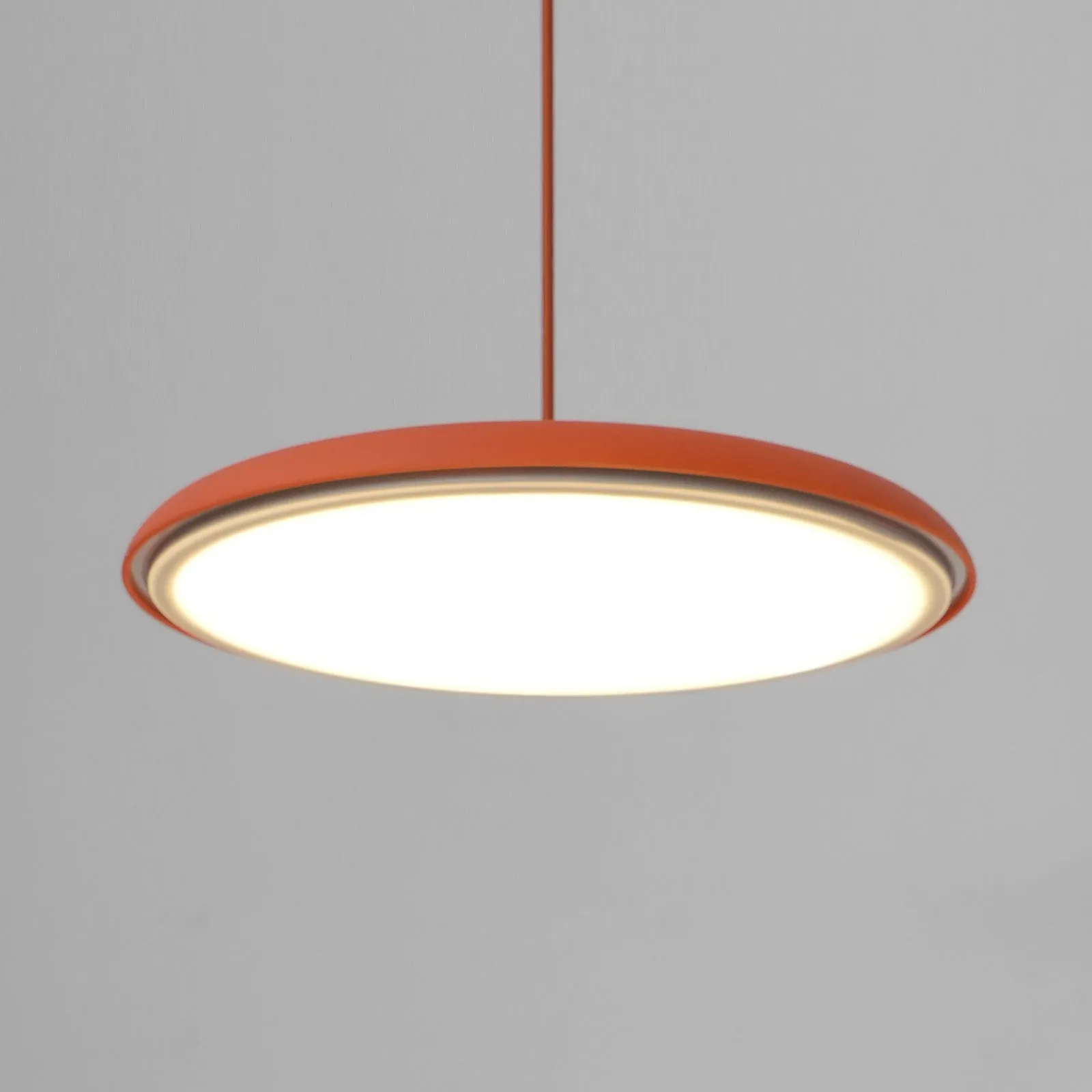 Modern Metal Saucer Pendant Light – Slim Design with LED Lighting M45
