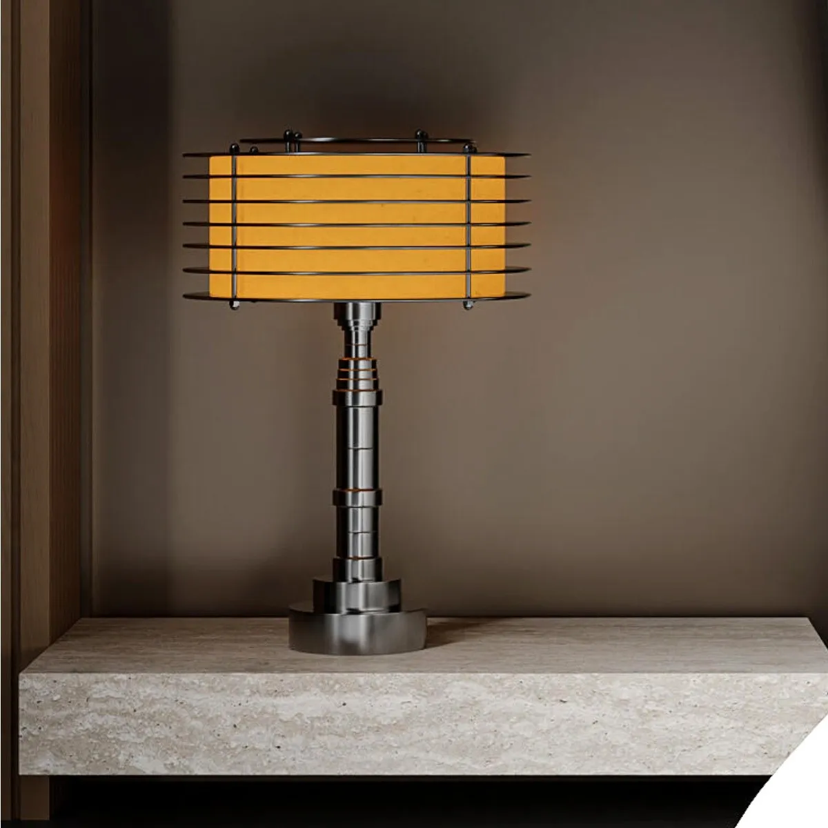 Modern Layered Lamps in Stainless Steel – Table & Floor Options S257