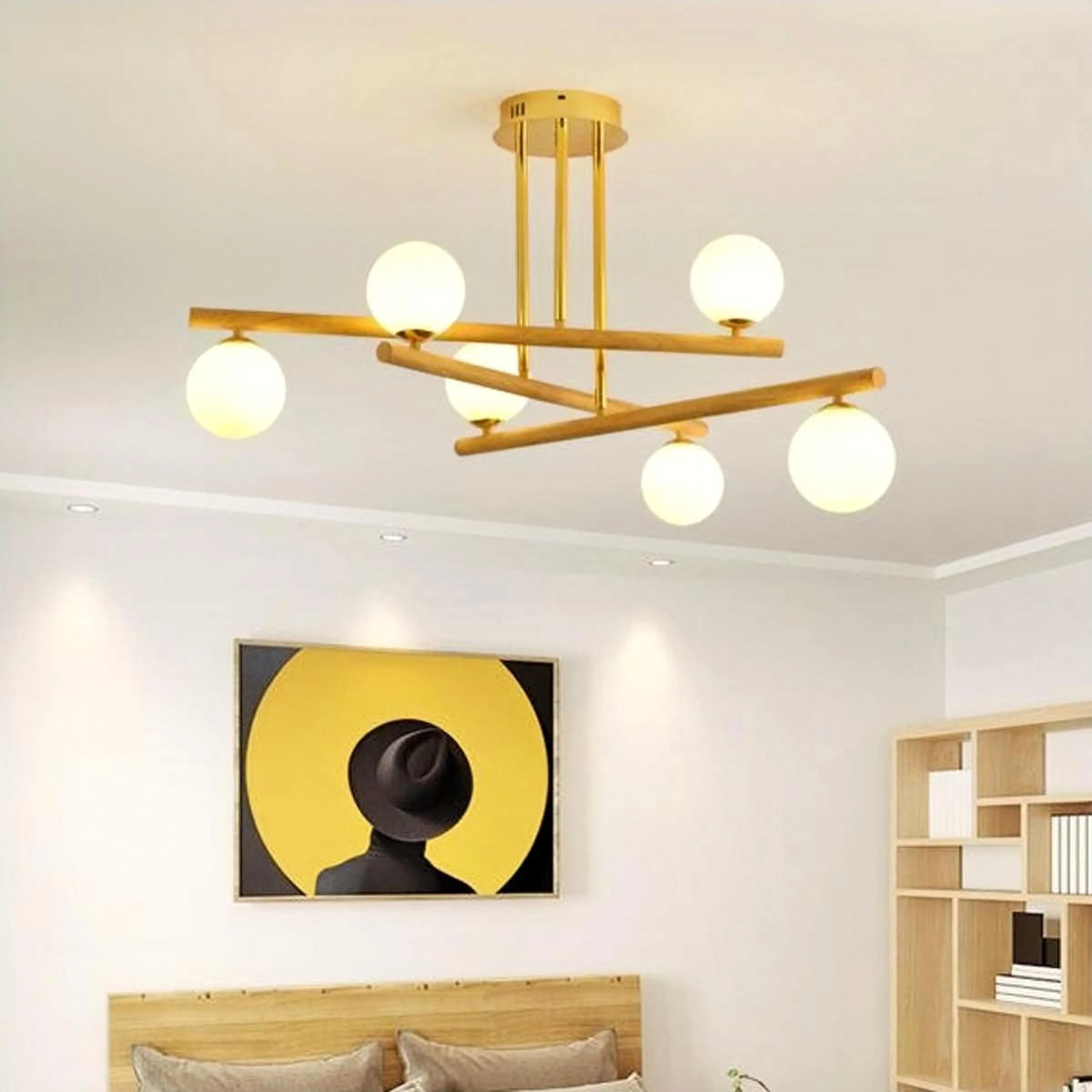 LINE Wooden Molecular Light
